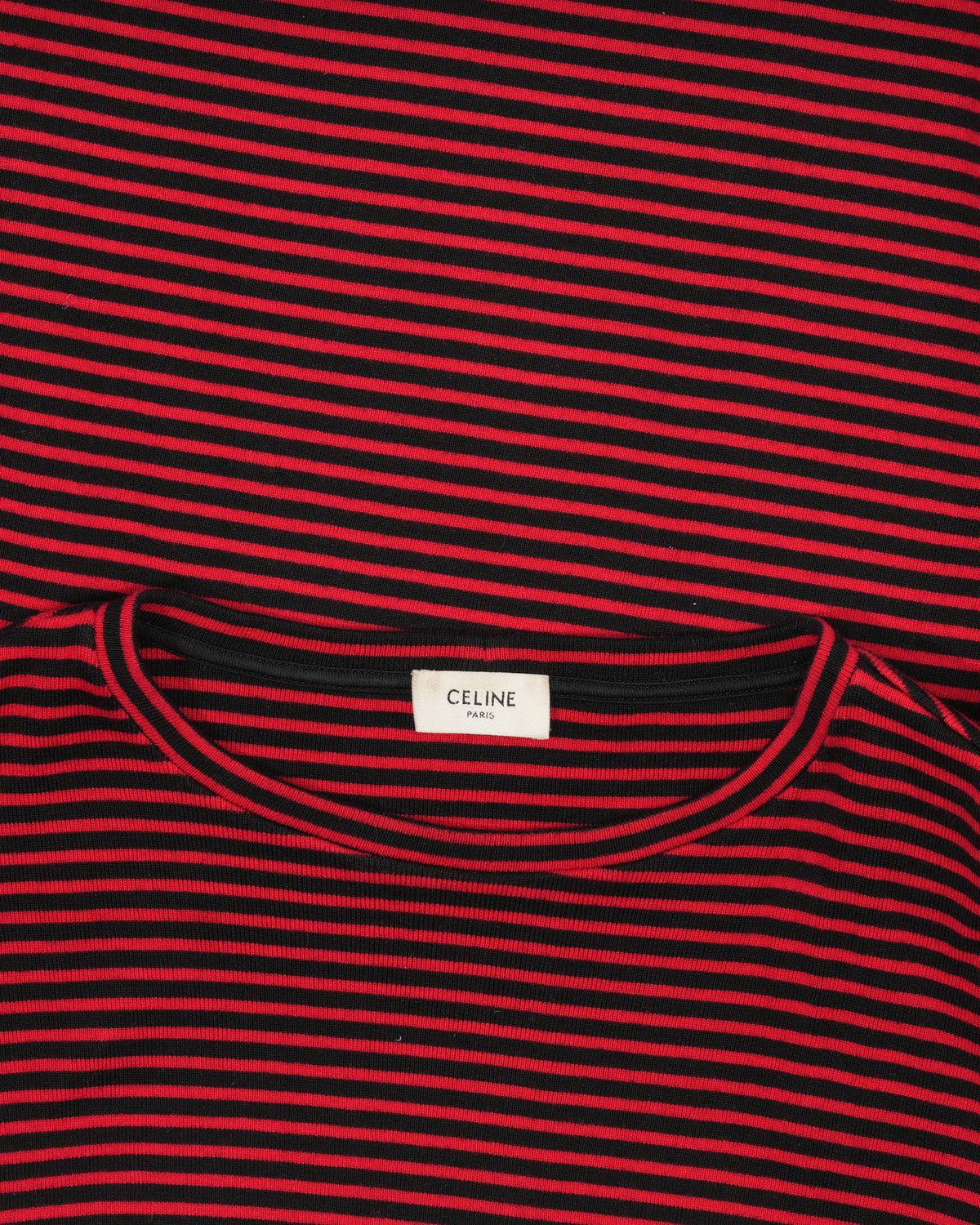 Knit Striped Long Sleeve T-Shirt