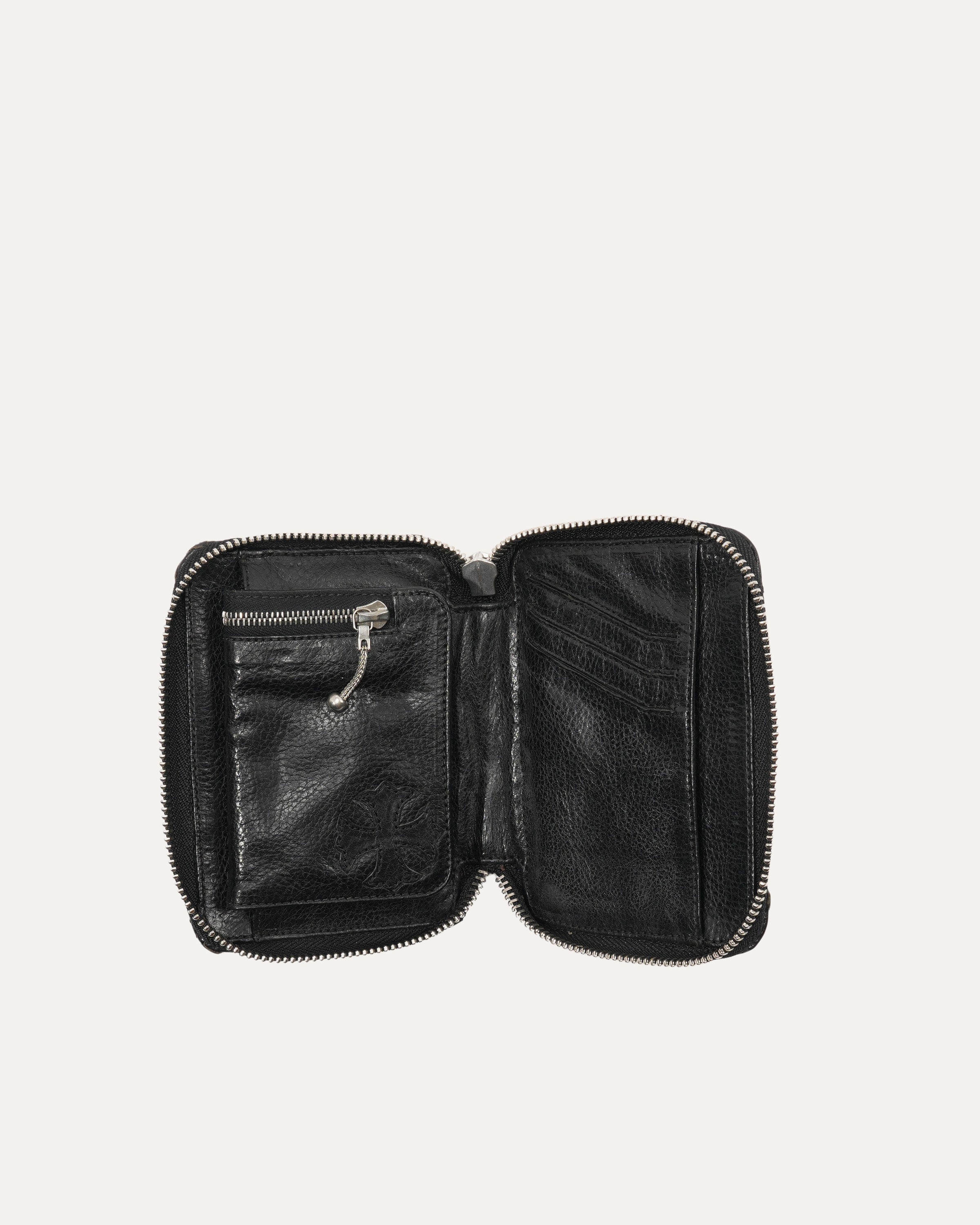 Cross Patch Zip Wallet Small