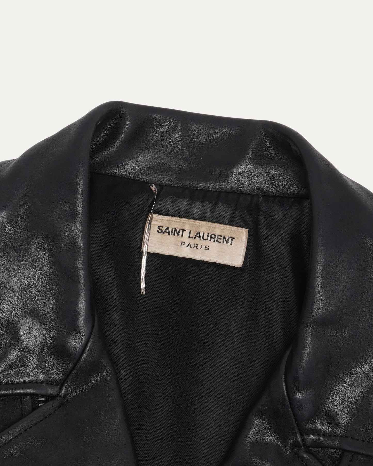 Leather Belted Double Rider Jacket