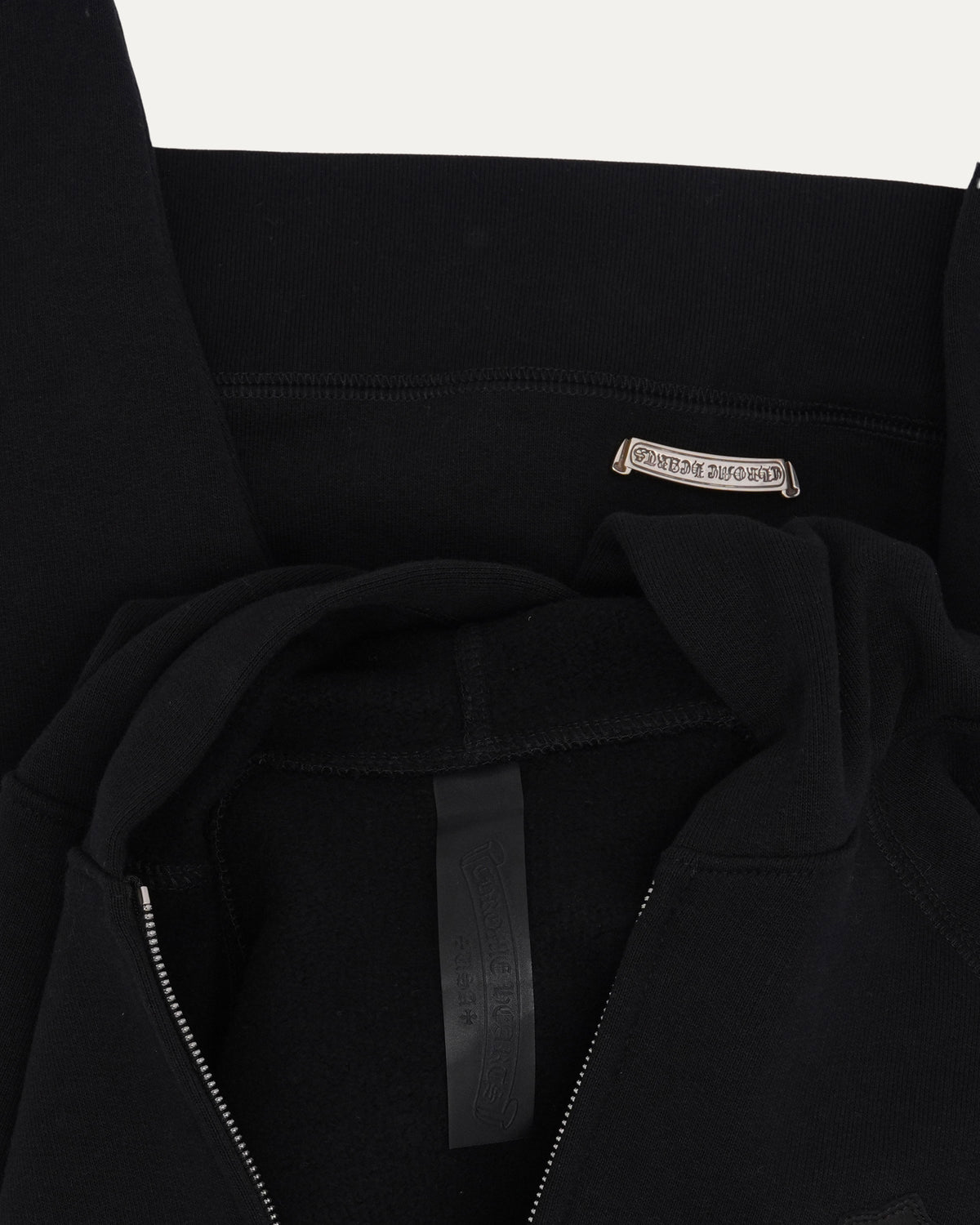 Paper Jam Cemetery Cross Patch Zip Up Hoodie