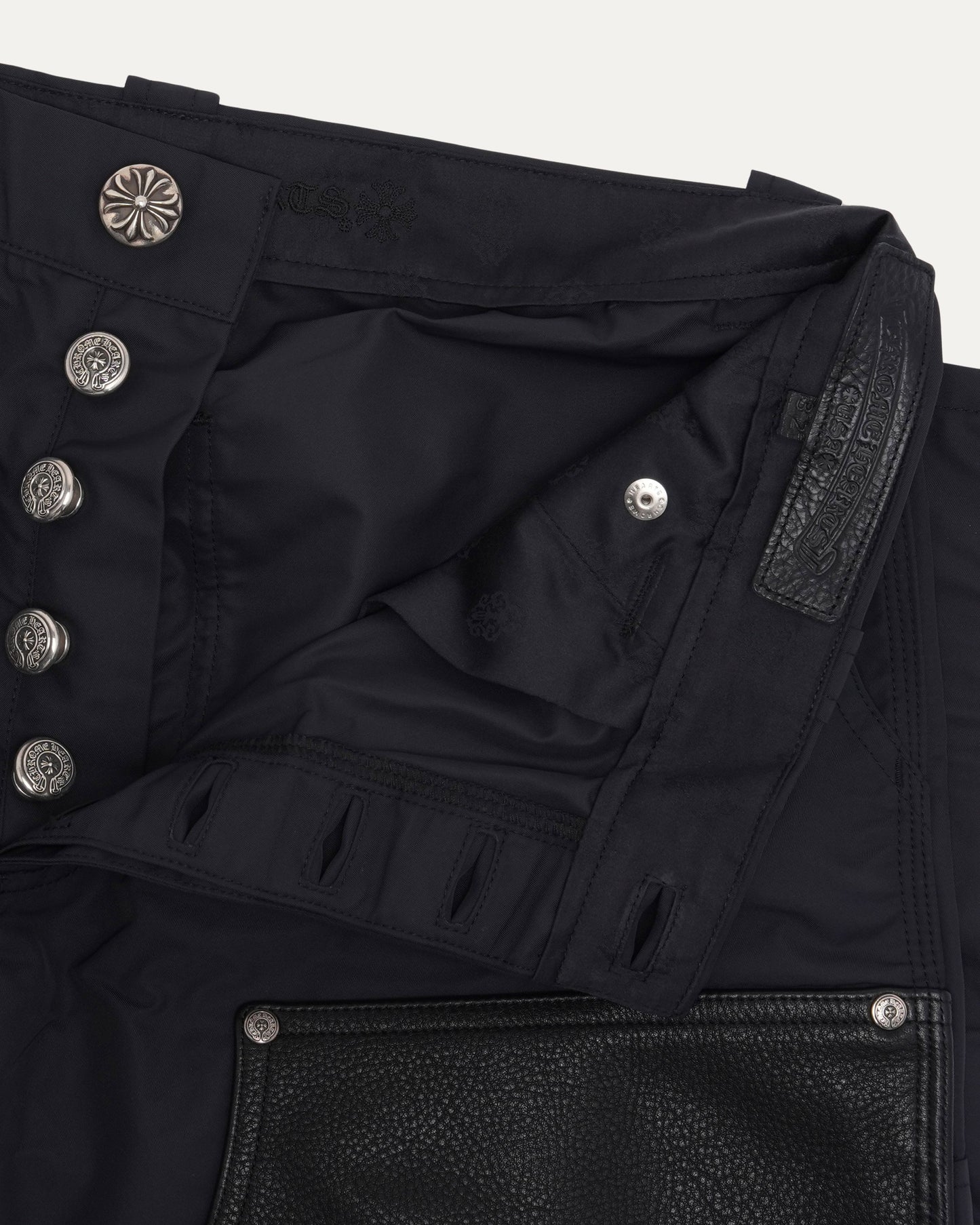 Nylon and Leather Double Knee Carpenter Pants