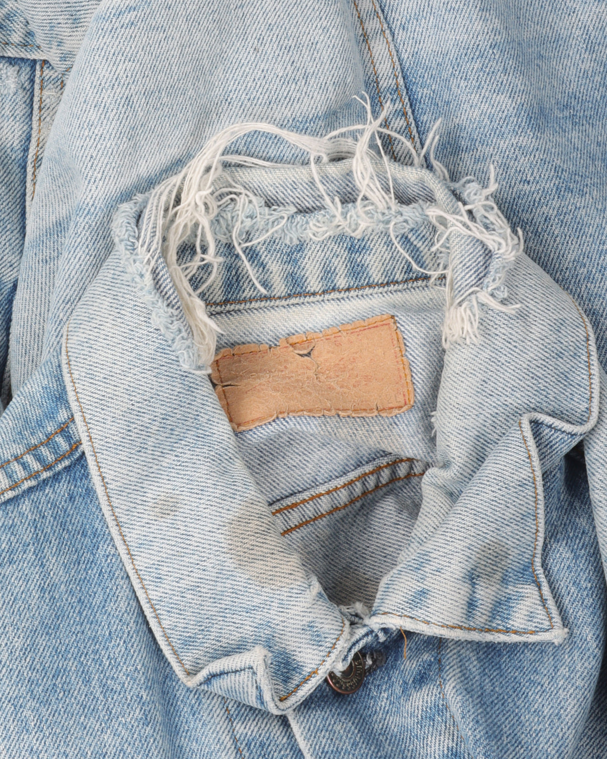 Levi's Denim Type III Trucker Jacket with Distressed Collar