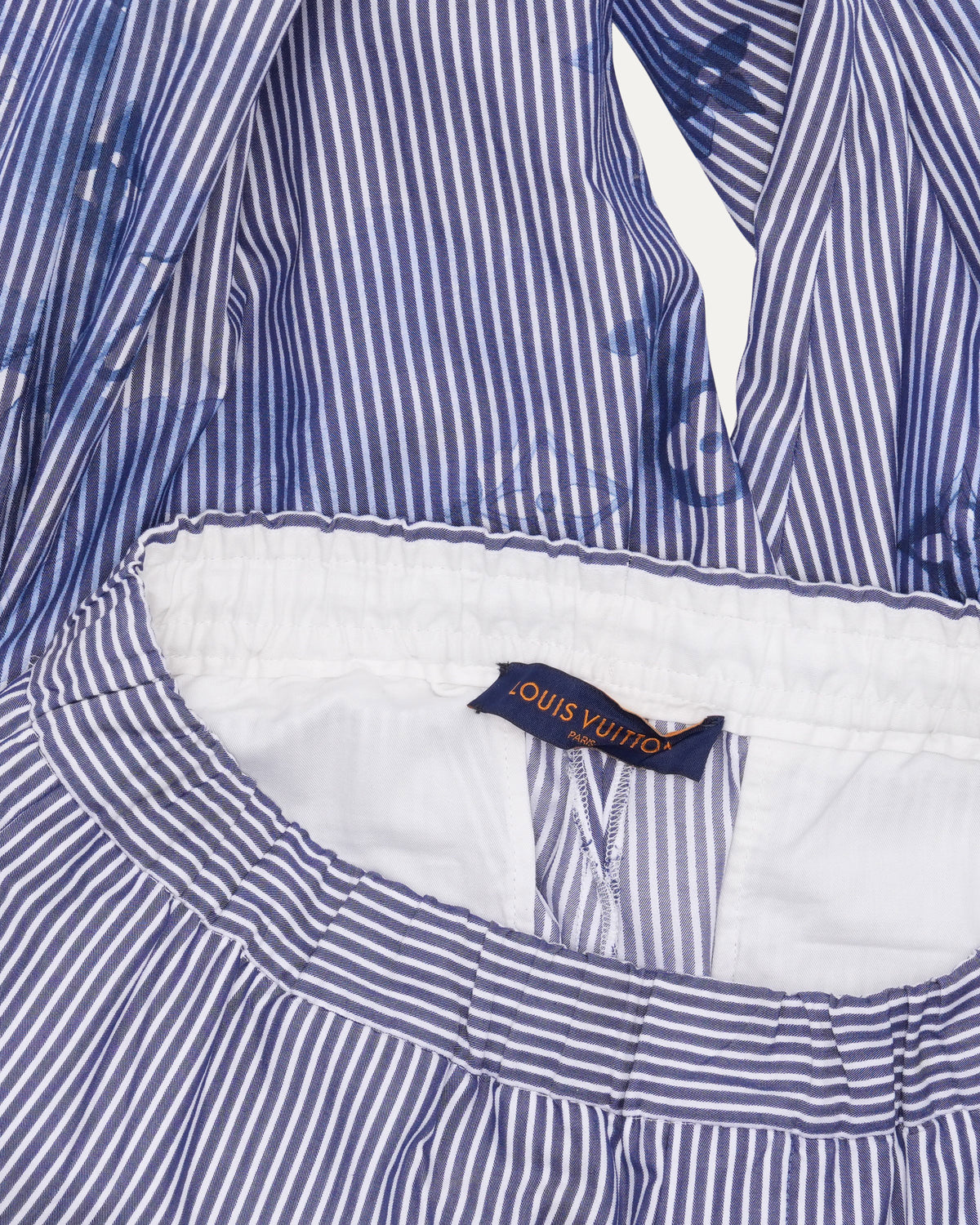 Striped Monogram Pajama Pants