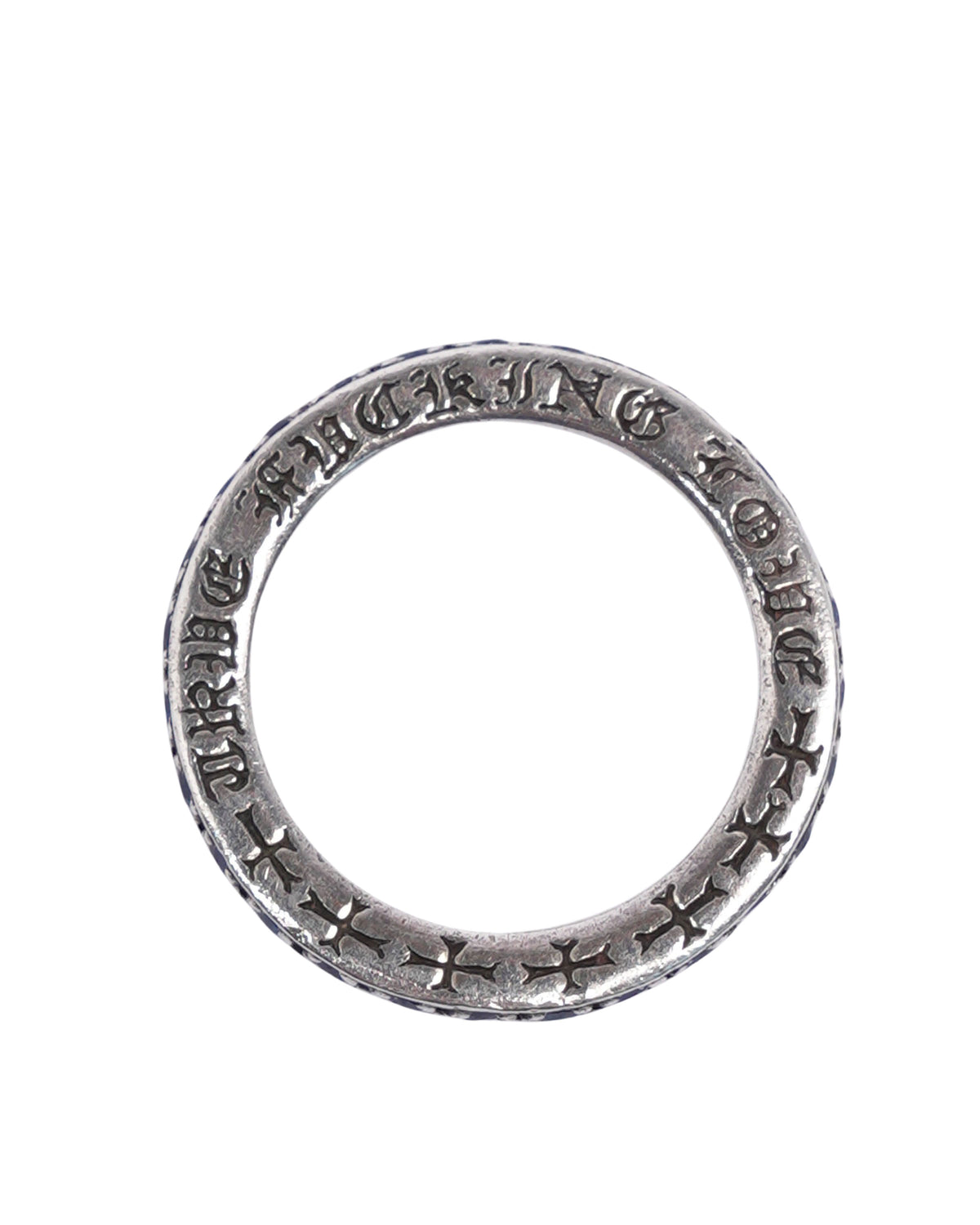 Silver & Blue Sapphire Band Ring