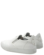 Dagger Embellished Slip-On Leather Sneaker
