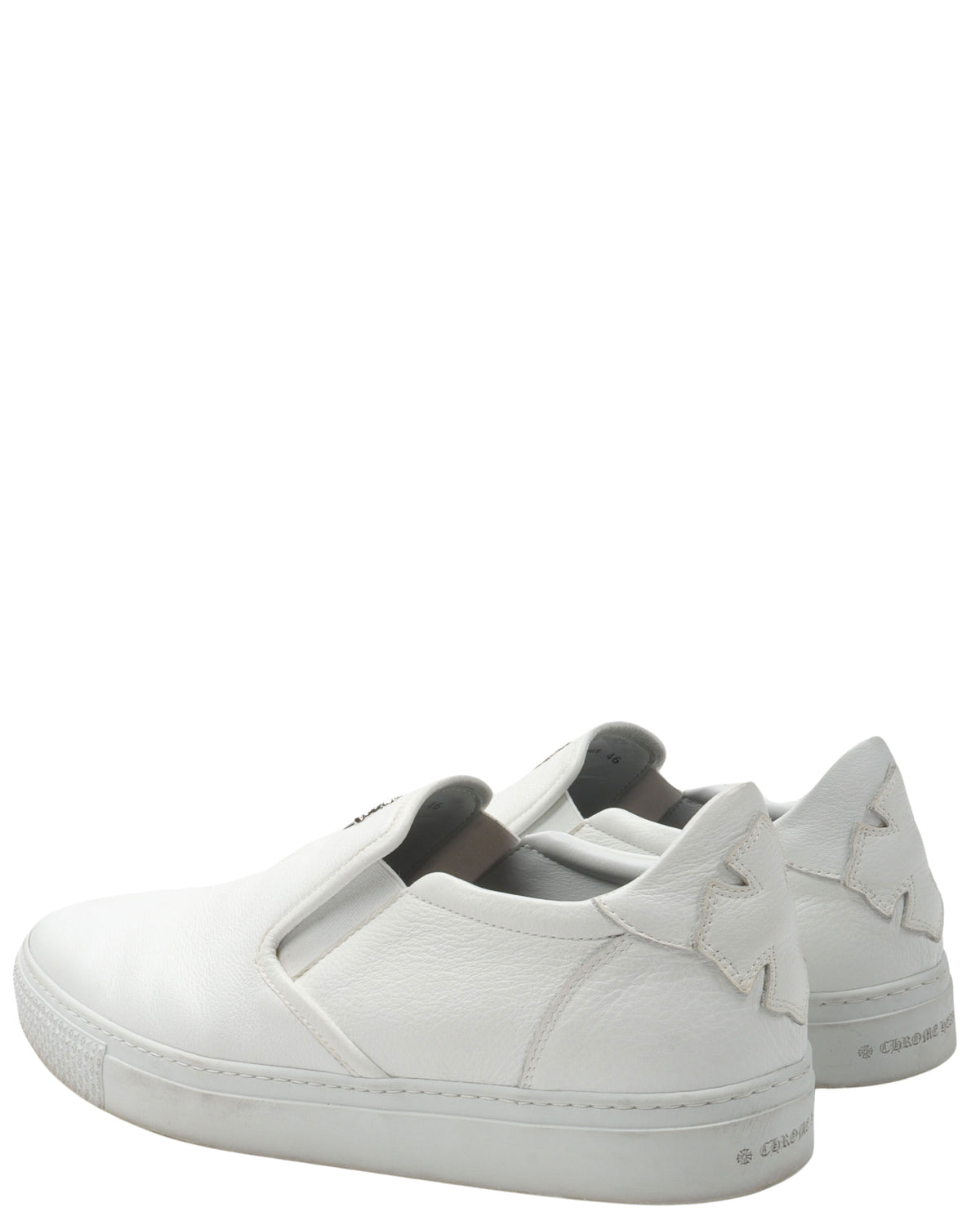 Dagger Embellished Slip-On Leather Sneaker