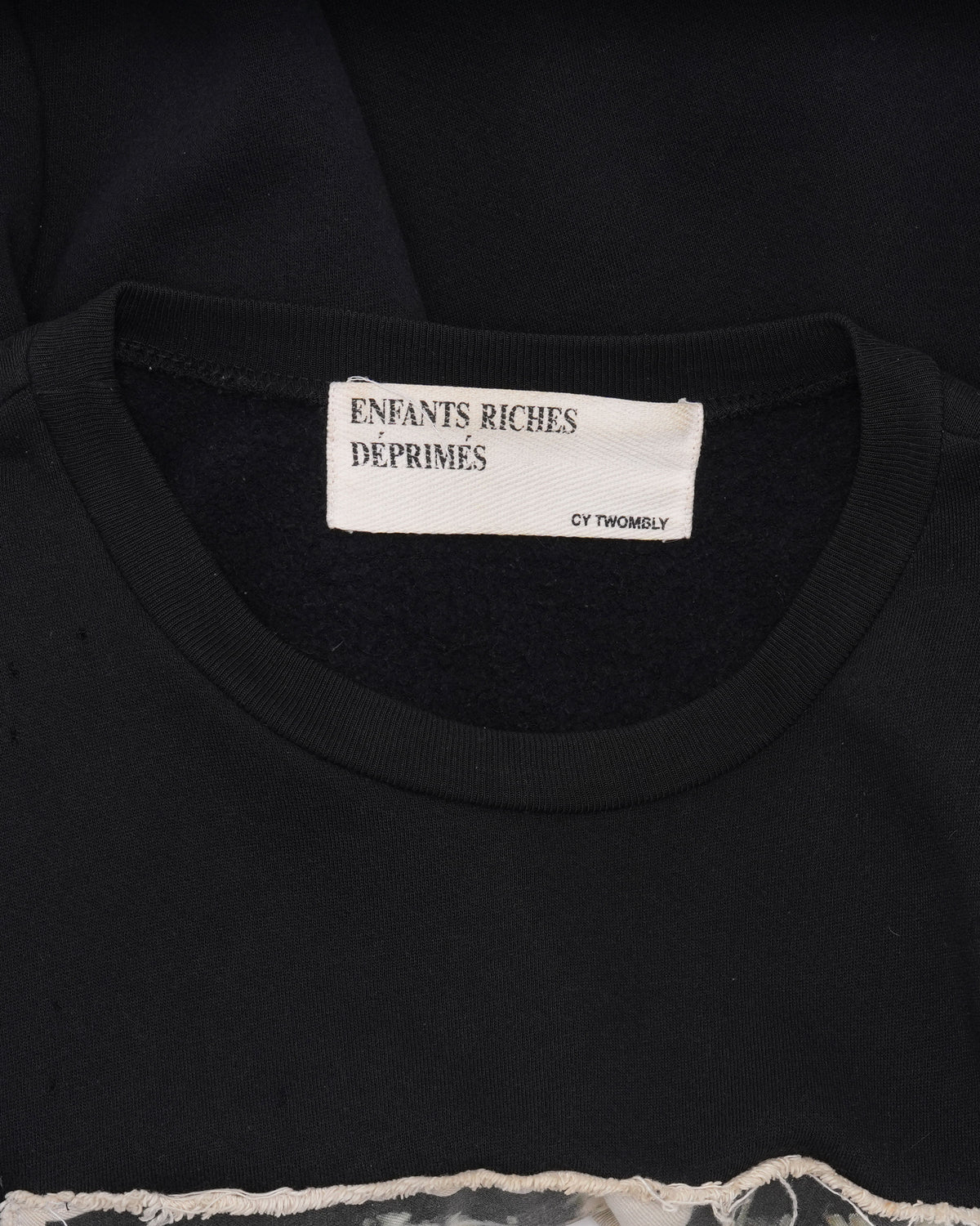 Cy Twombly Distressed Assemblage Crewneck Sweatshirt