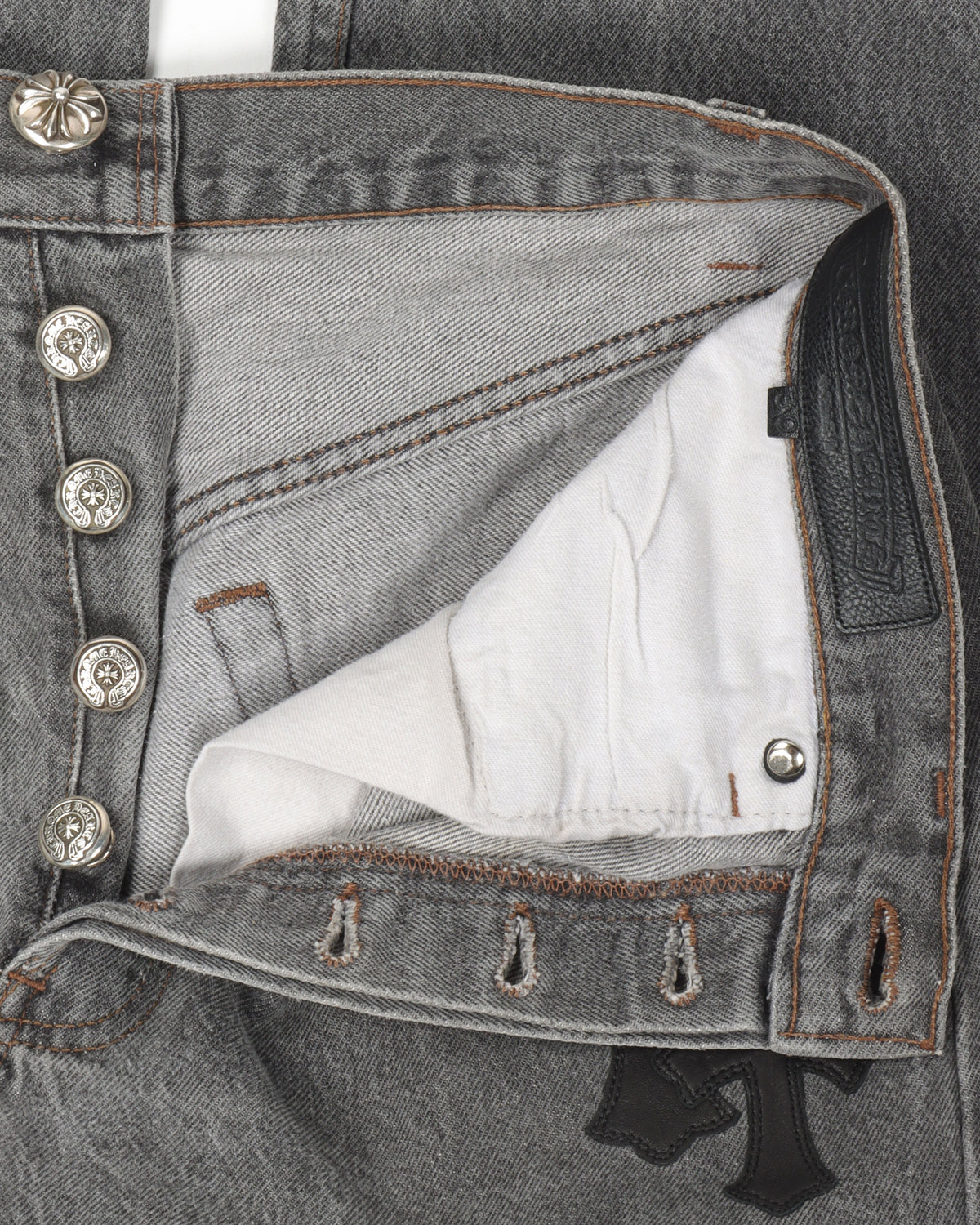 Levi's Leather Cross Patch Jeans