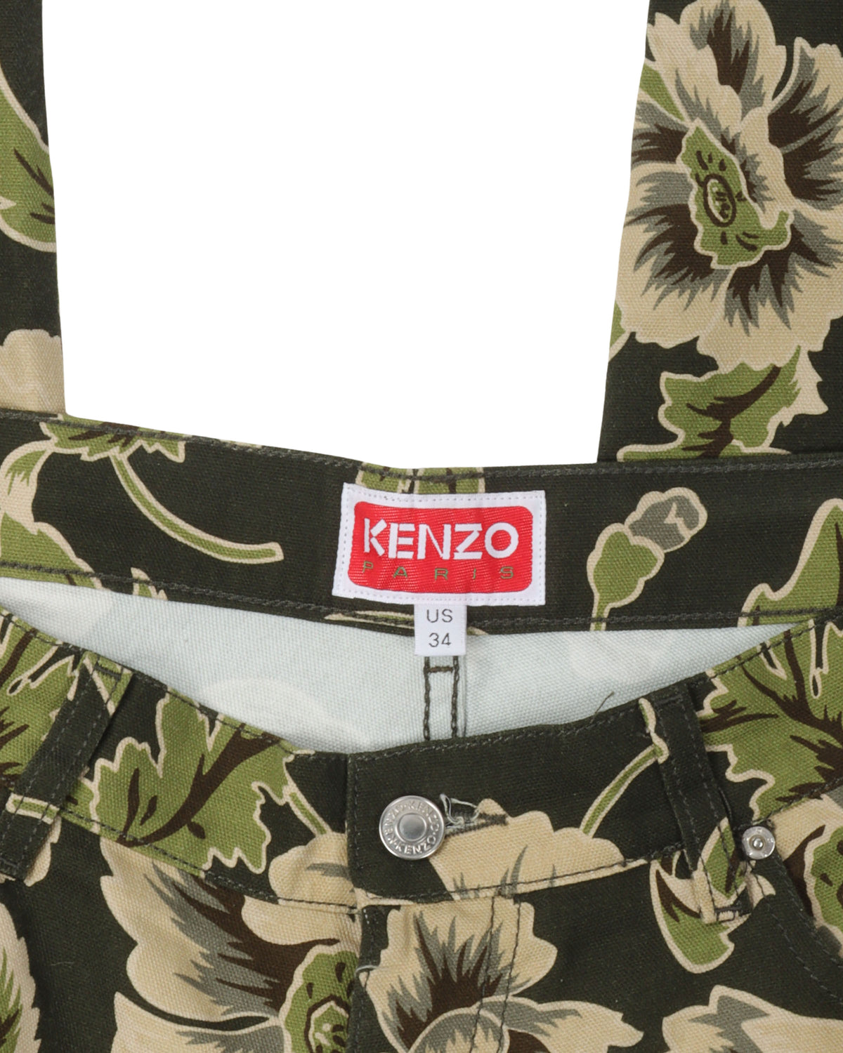 Floral Print Loose Fit Jeans