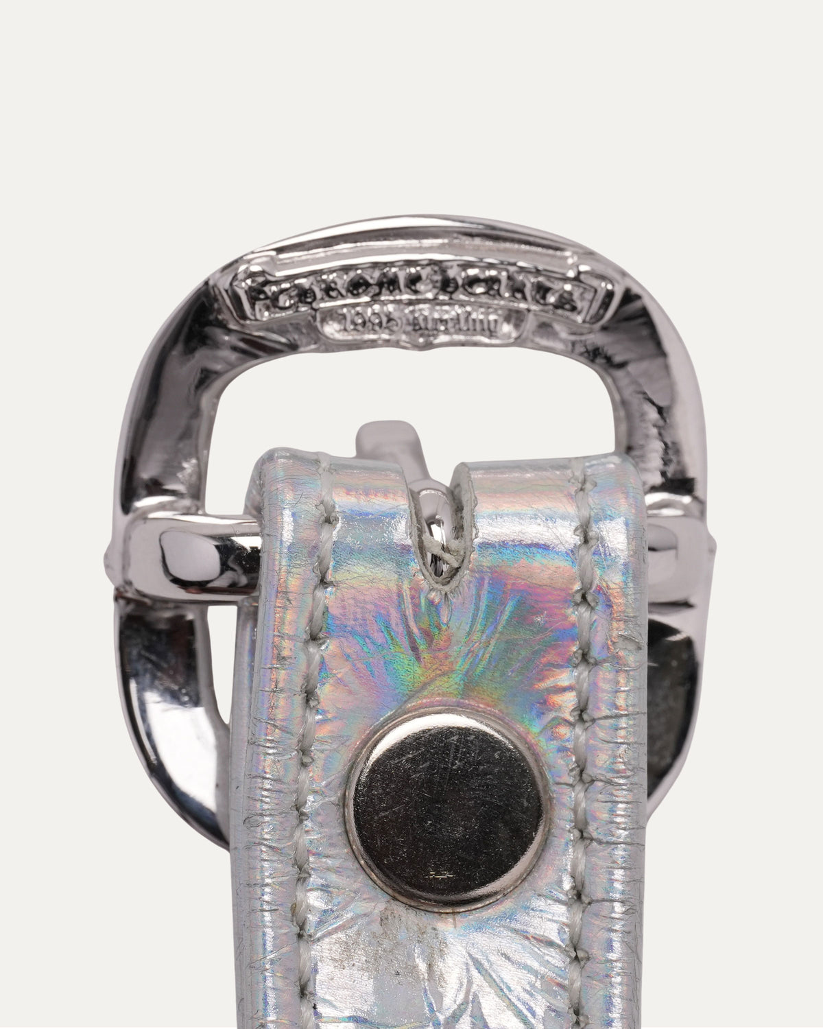 Silver Cross and Leather Gunslinger Bracelet