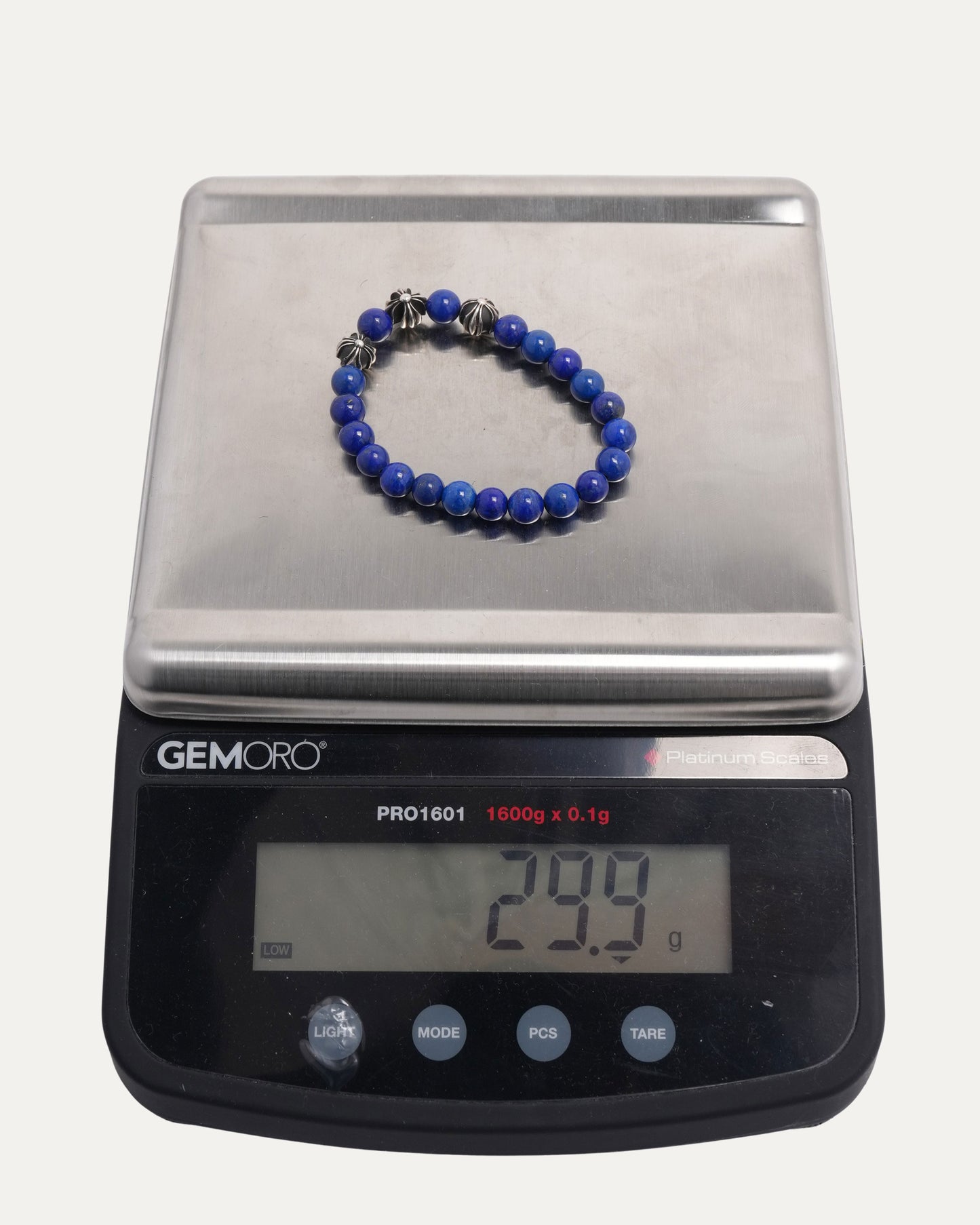 6mm Lapis Multi Charm Bead Bracelet