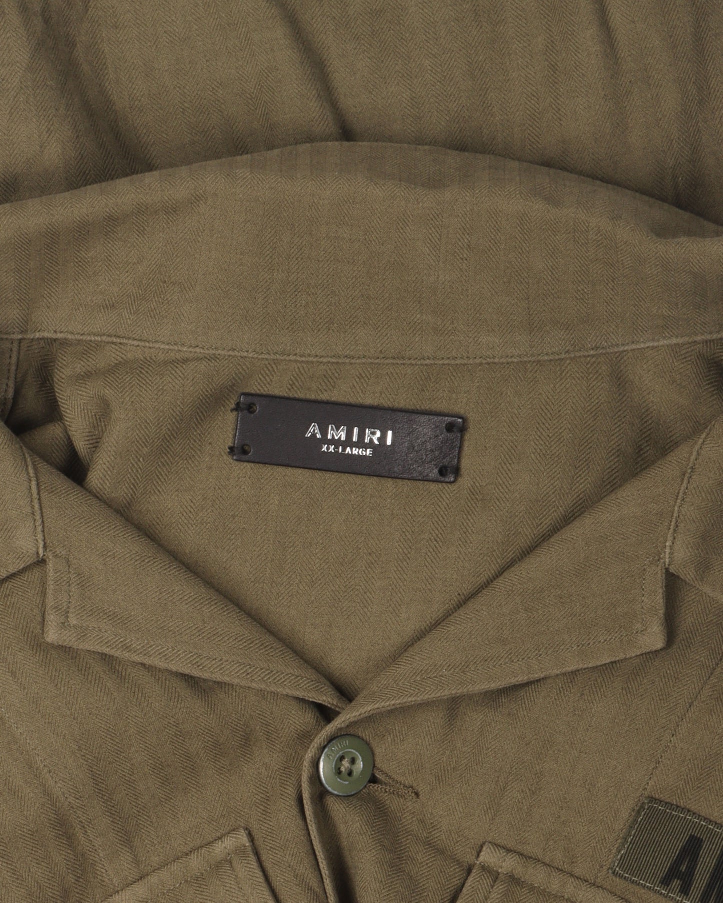 Raw Hem Military Shirt