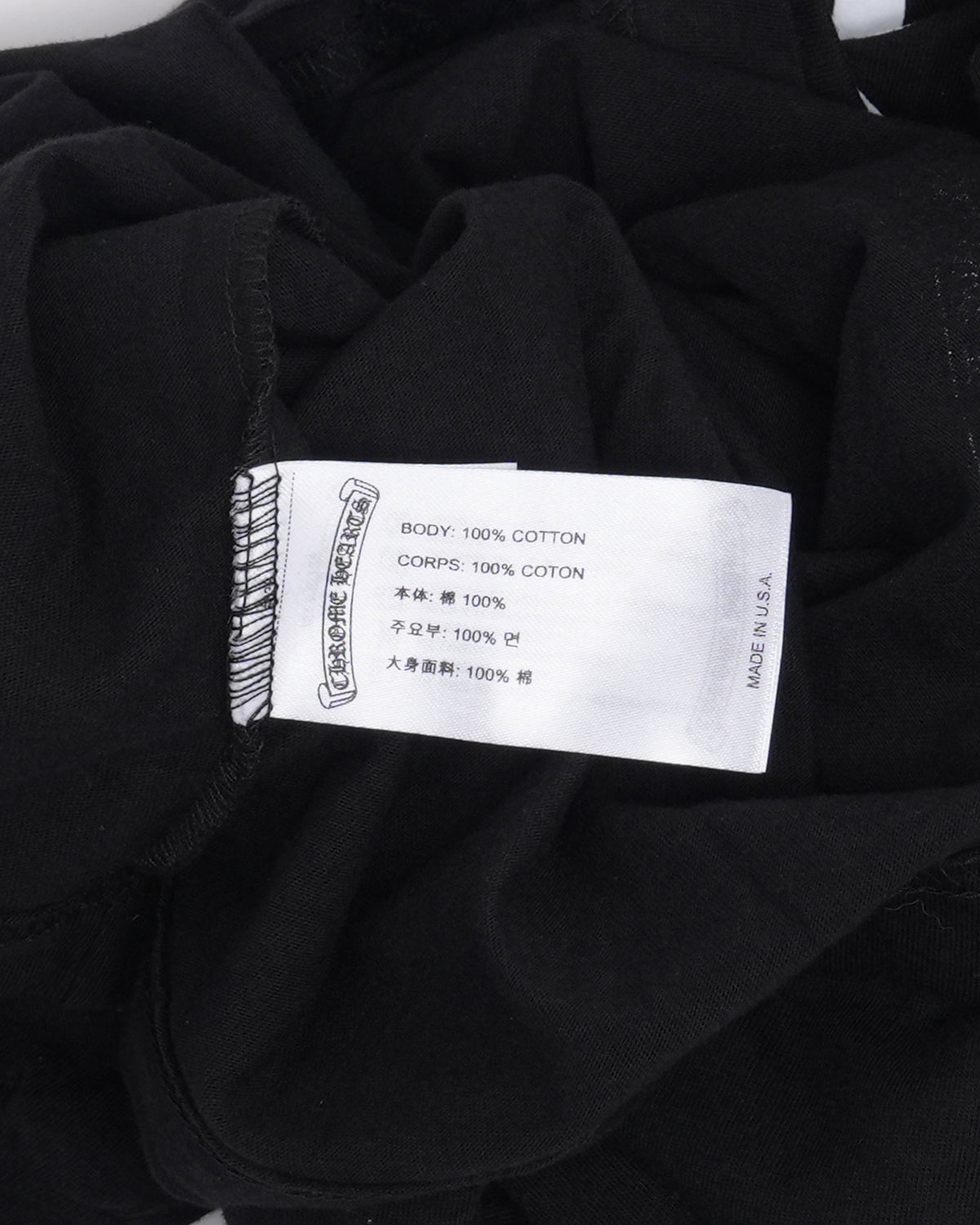 Neck Logo Long Sleeve Pocket T-Shirt