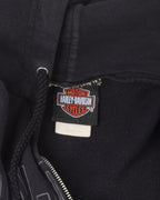 Harley Davidson Skeleton Logo Zip Up Hoodie