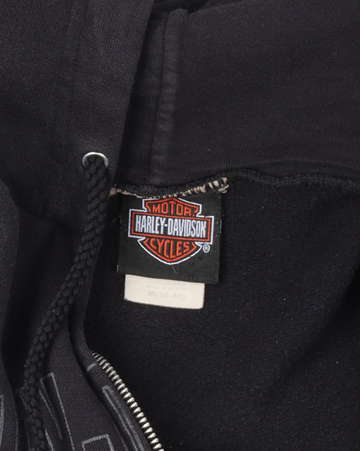 Harley Davidson Skeleton Logo Zip Up Hoodie