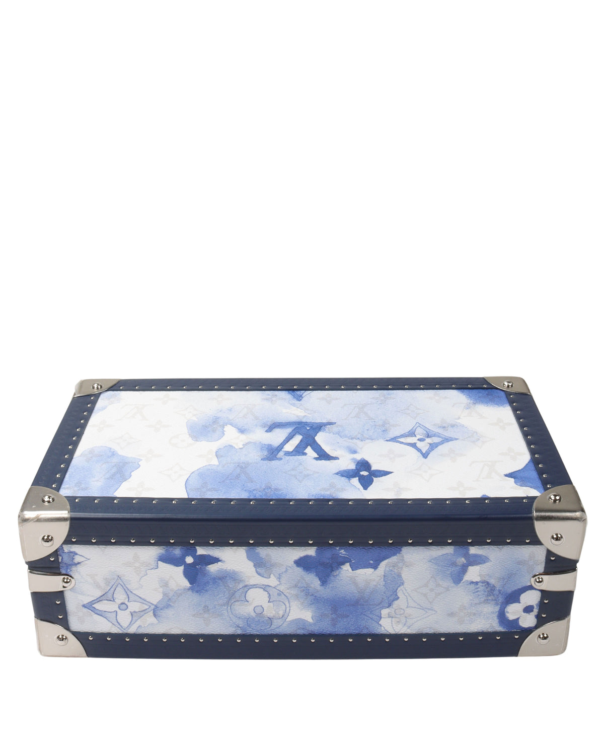 Watercolor Monogram Coated Canvas & Calfskin Leather Watch Trunk