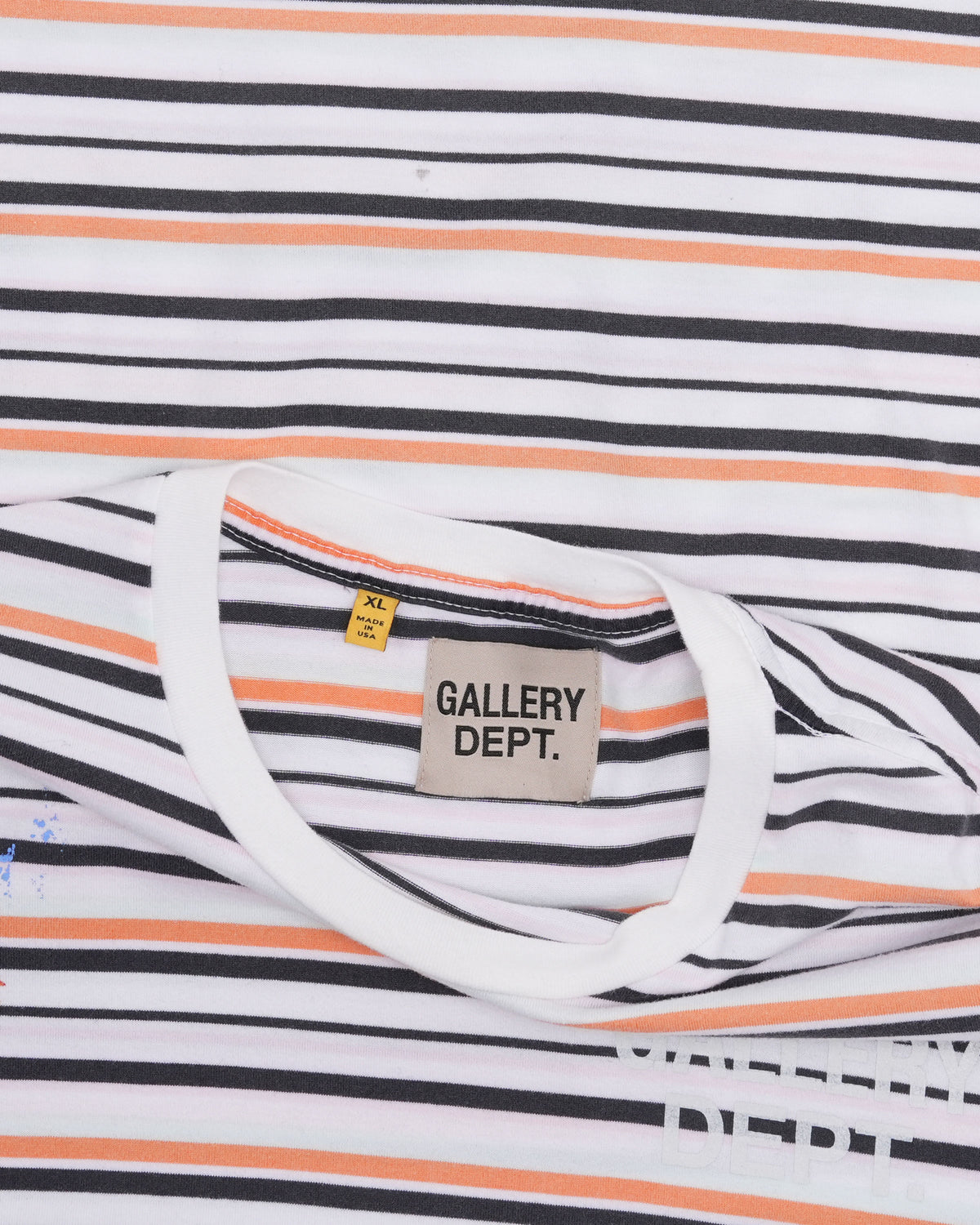 Nelson Striped Paint Splatter T-Shirt