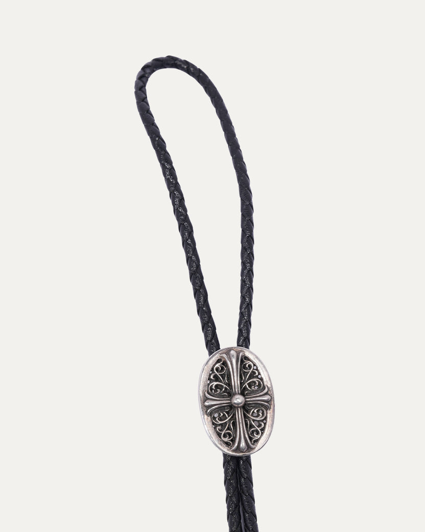 Oval Cross Bolo Tie