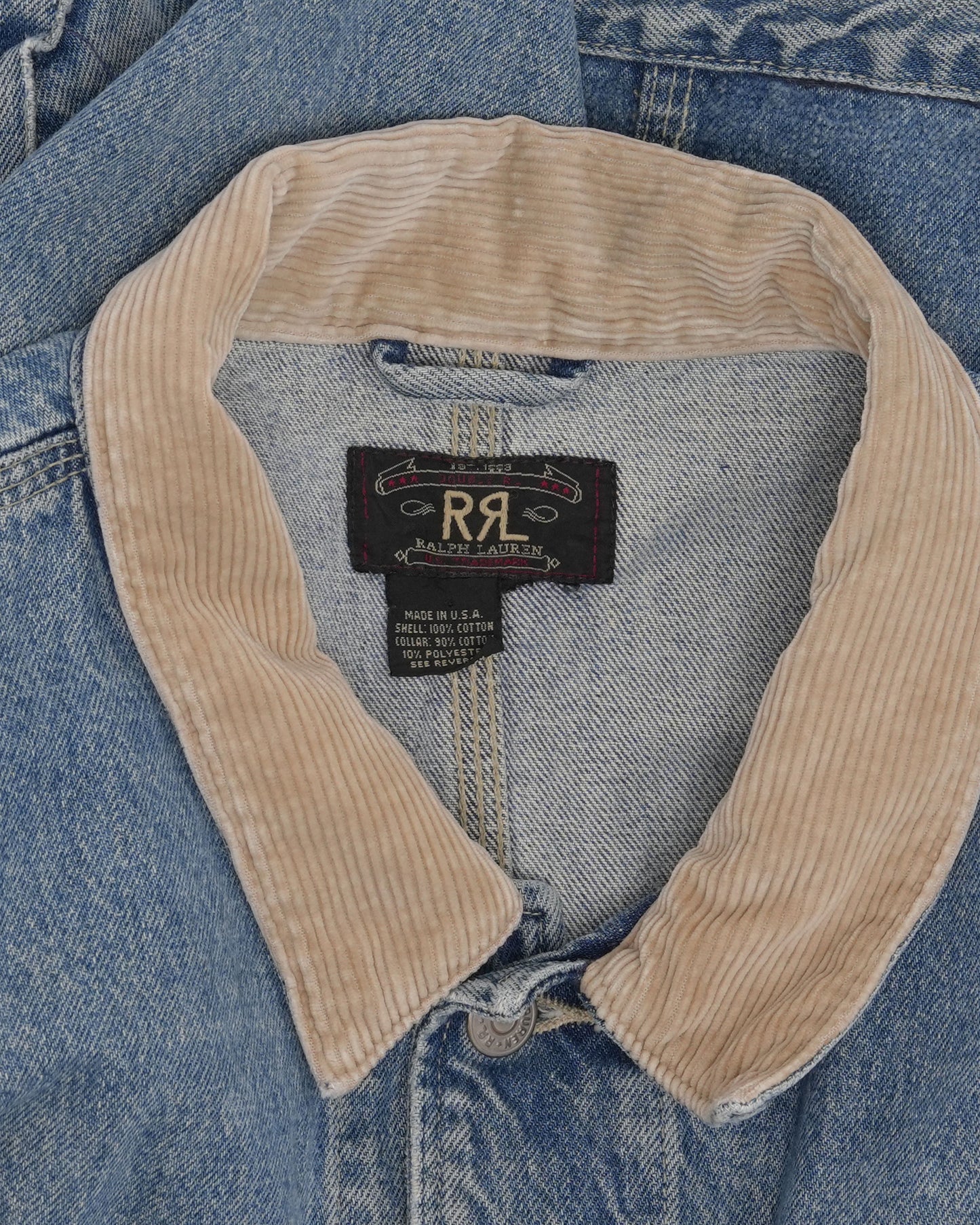 Corduroy Collar Denim Trucker Jacket