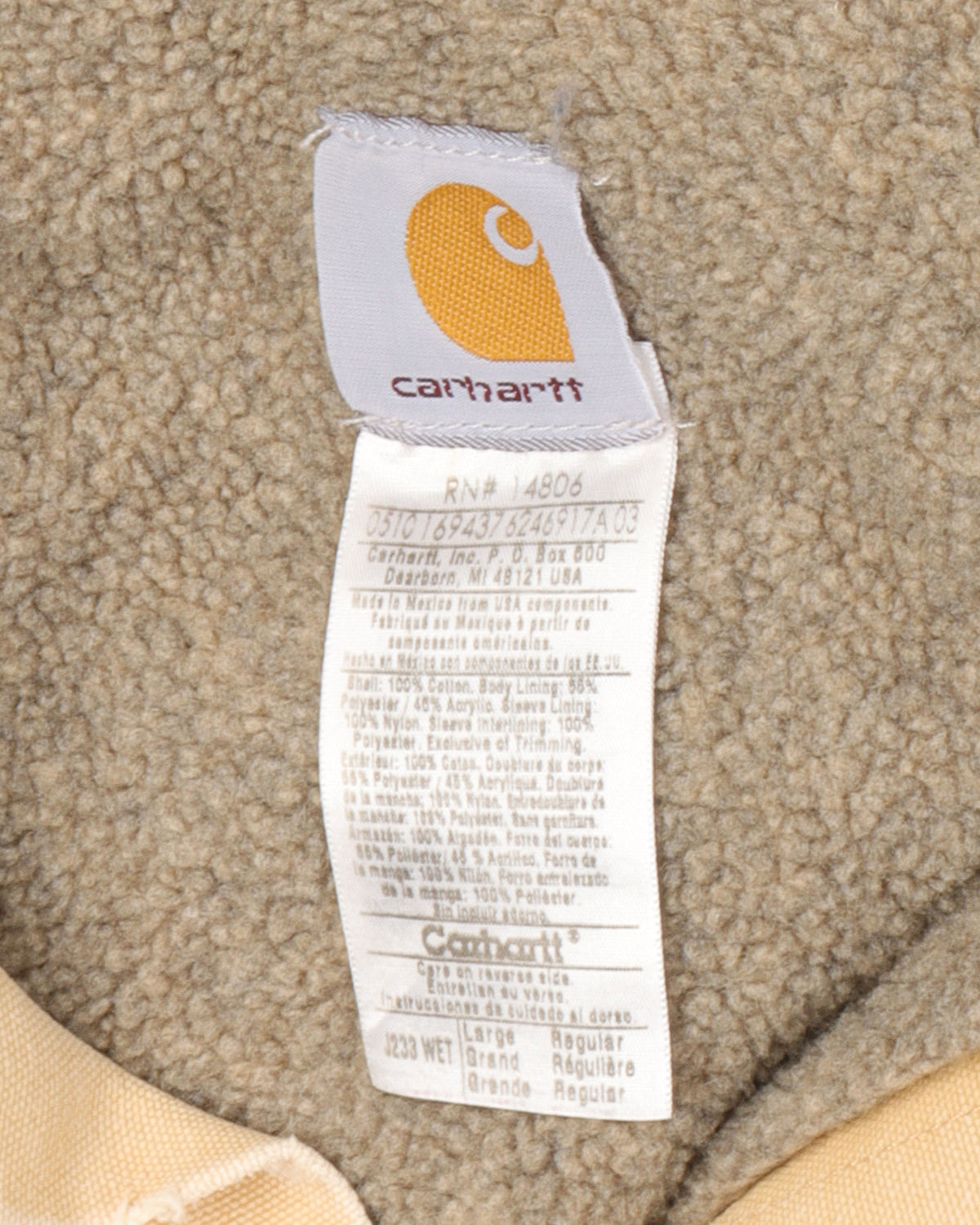 Carhartt J233 Shearling Denim Trucker Jacket