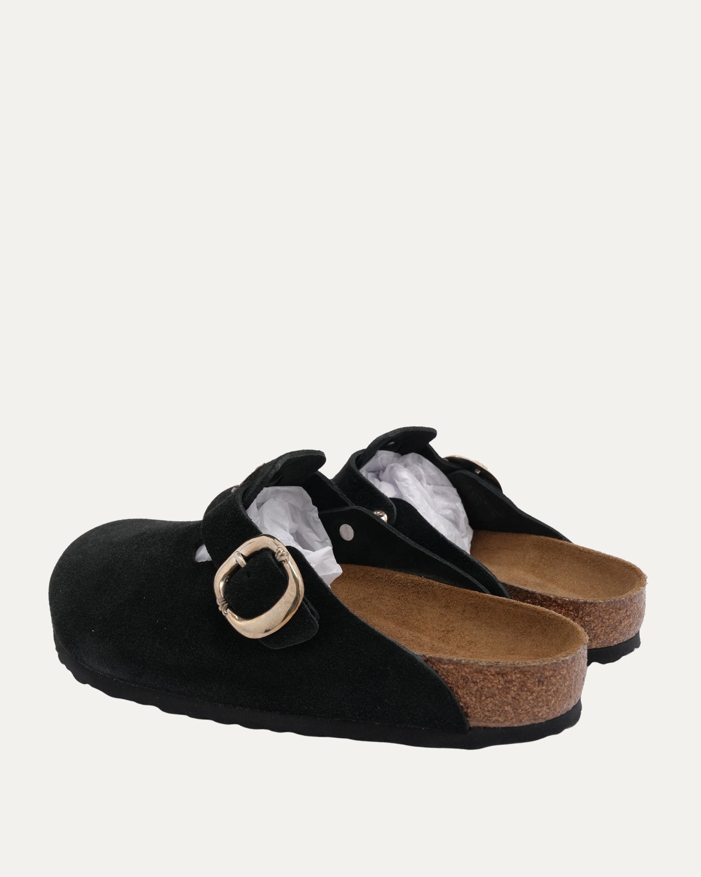 Dagger Embellished Birkenstock Boston Suede Mule