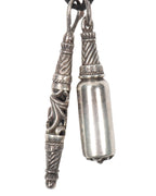 Leather Necklace with Vial