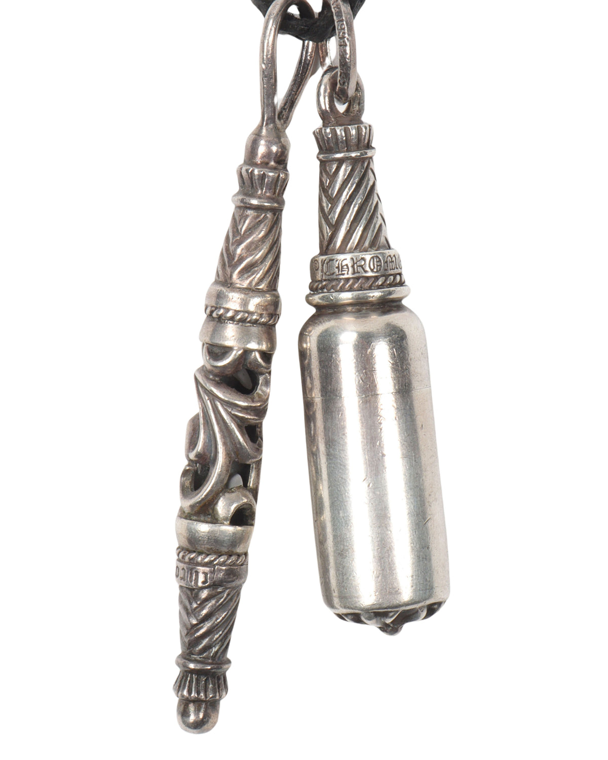 Leather Necklace with Vial