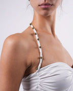 Beaded-Strap Bustier