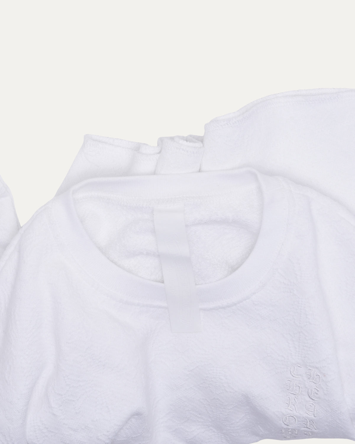 Cropped Jacquard Monogram Crewneck Sweatshirt