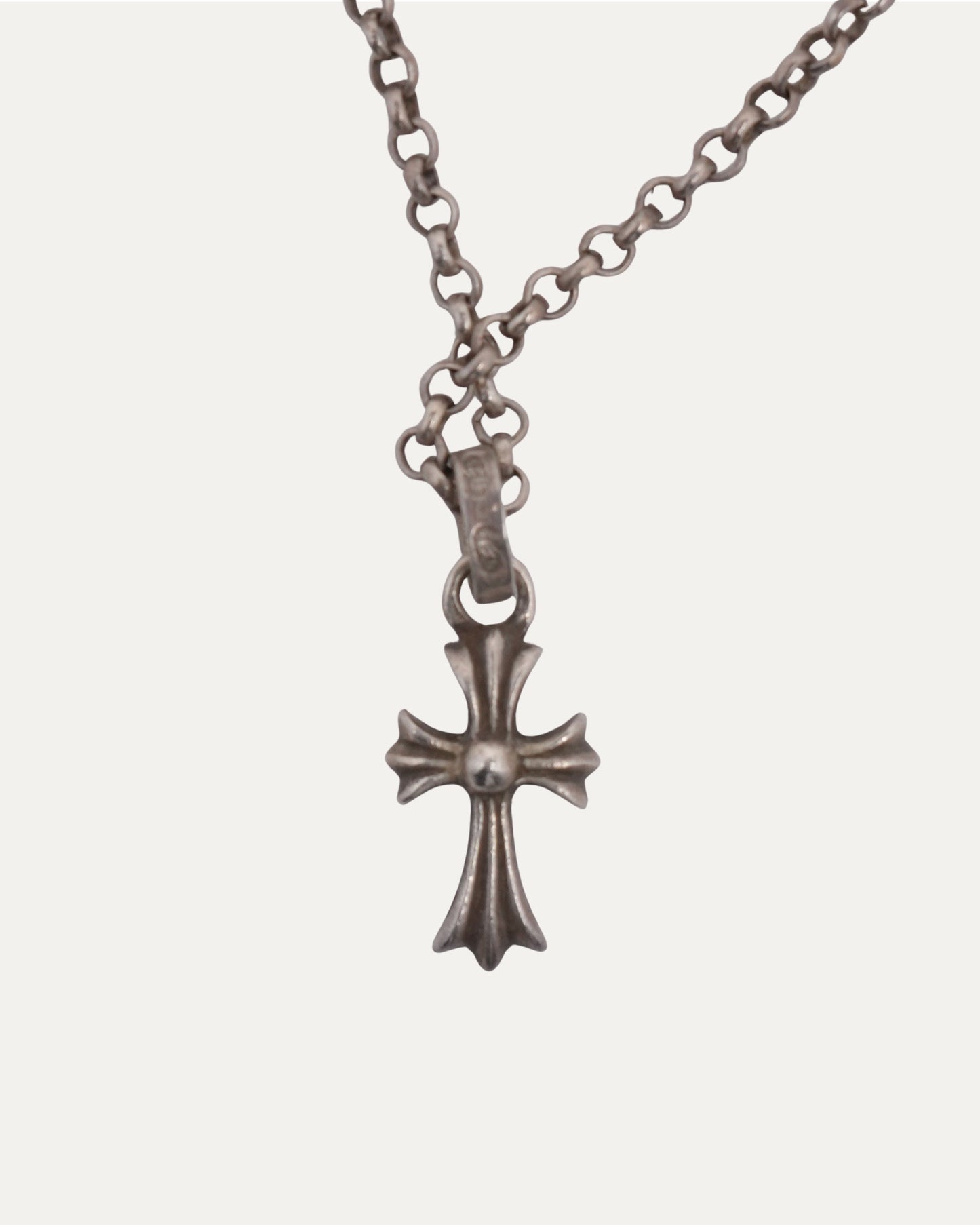 Ruby Baby Fat Pendant on Roll Chain Necklace