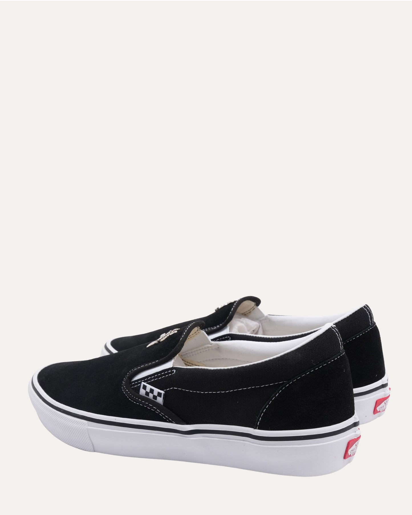 Dagger Embellished Vans Suede Skate Slip-On Sneakers