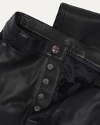 Fleur Knee Leather Carpenter Pants