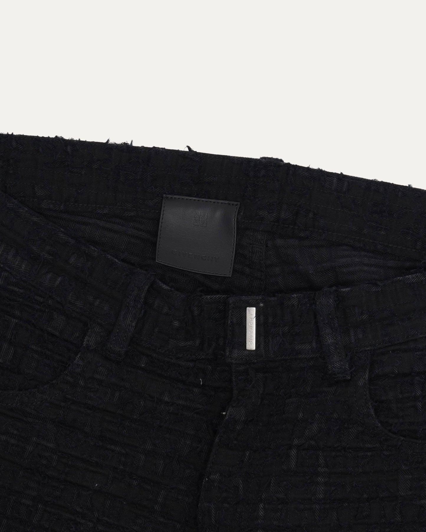 Boro Repair Zipper Jeans