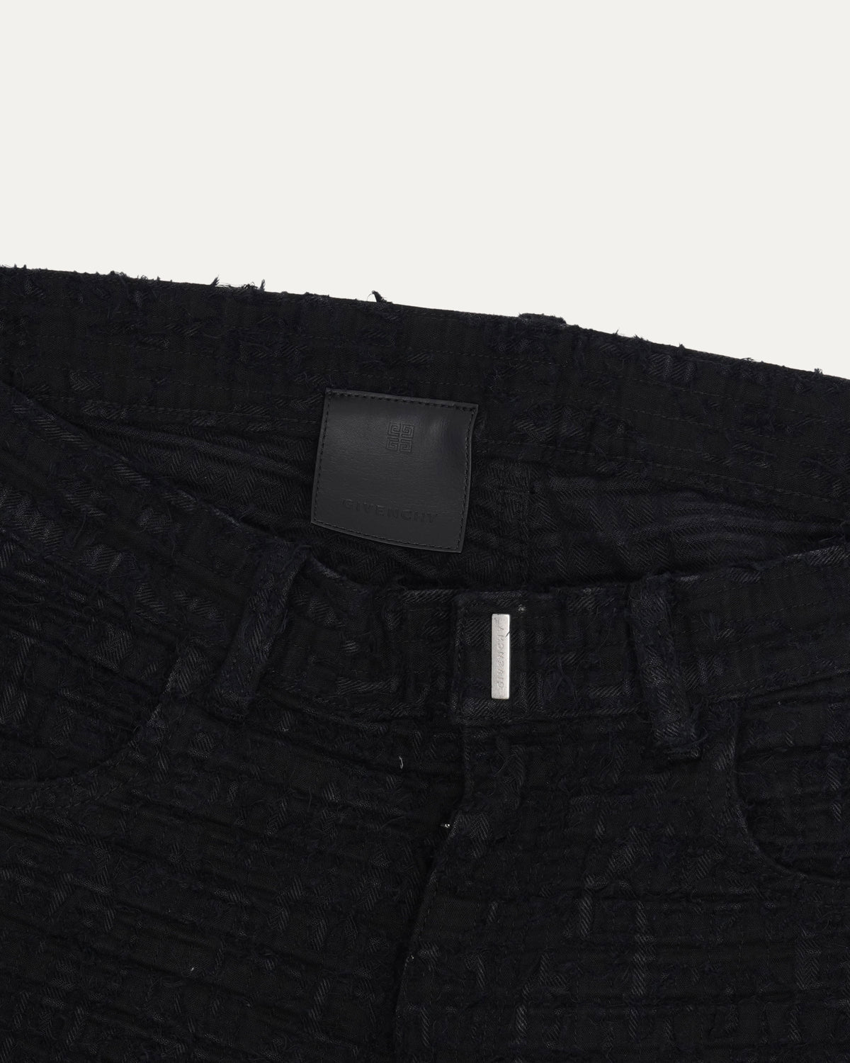 Boro Repair Zipper Jeans