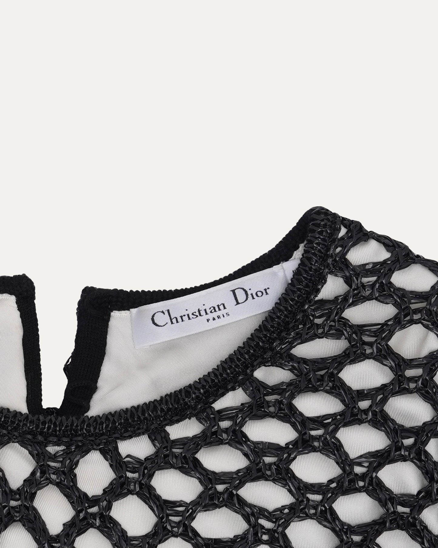 Raffia Overlay Dress