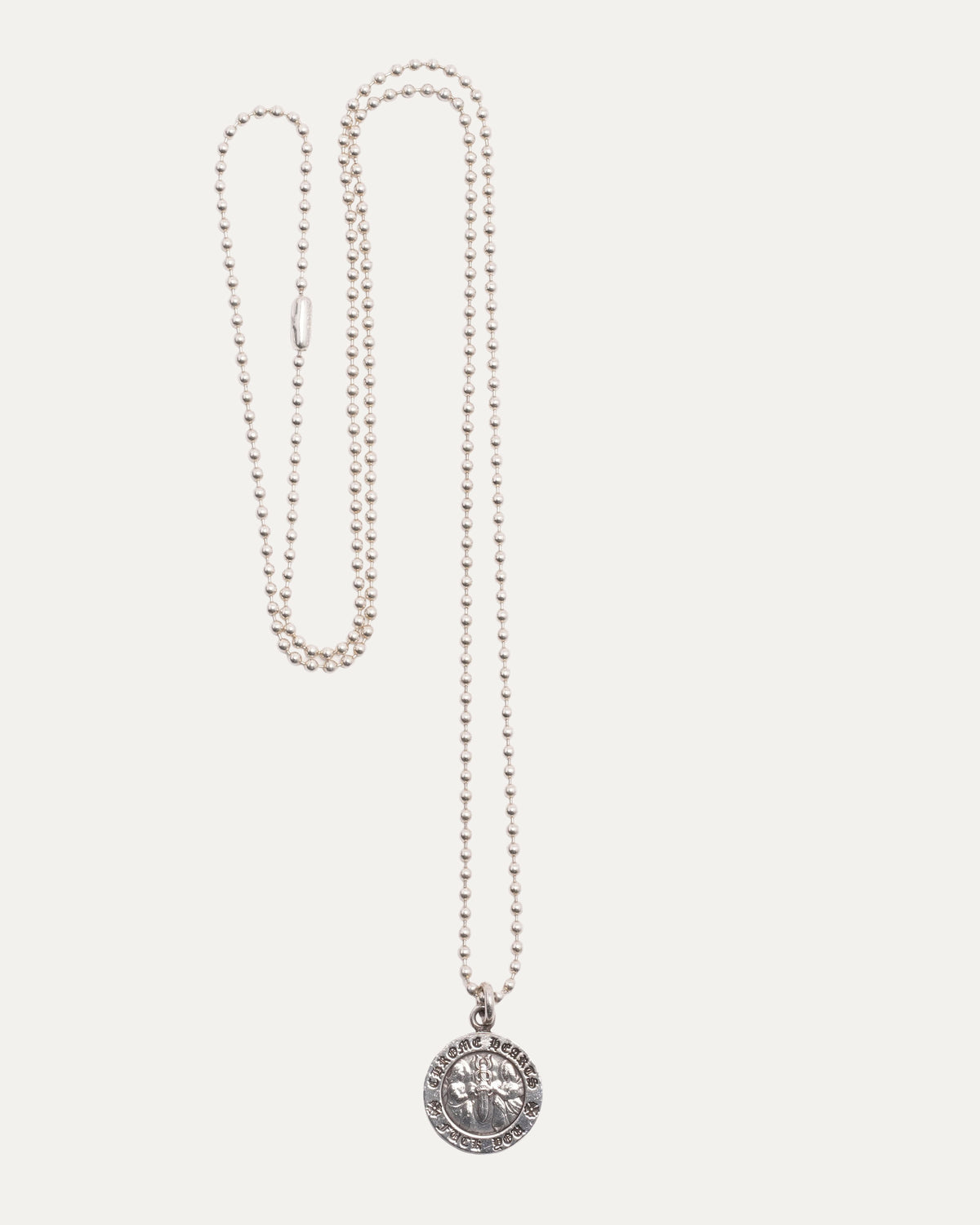Angel Medallion Pendant on Ball Chain