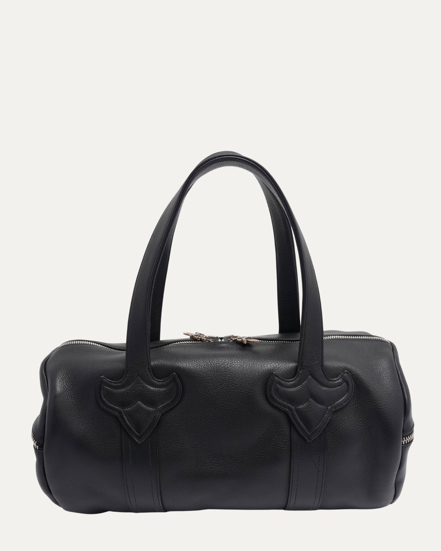 Plus Cross Embellished Boston Duffle Bag