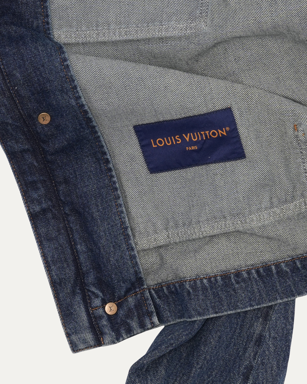 Monogram Embossed Workwear Denim Jacket
