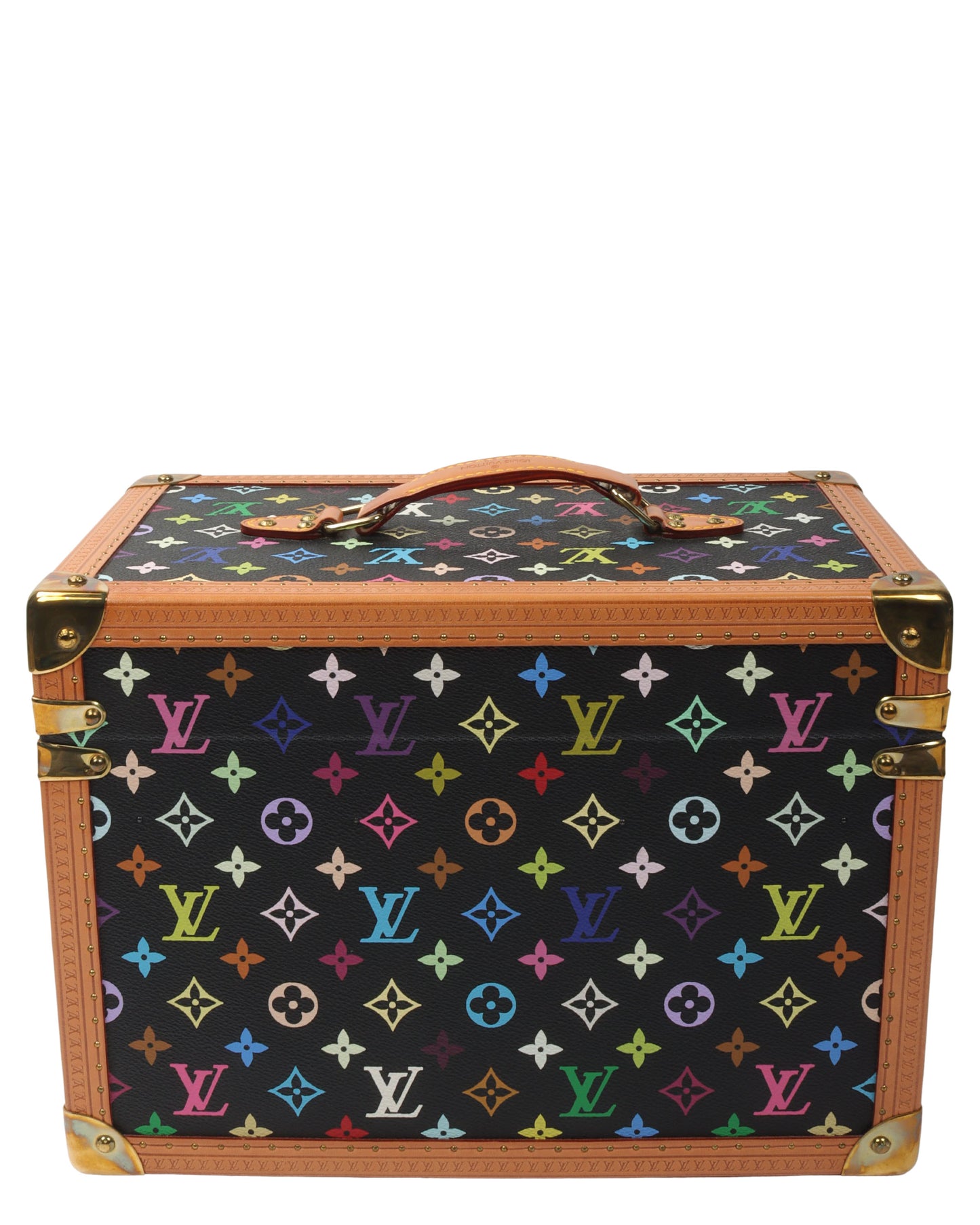 Takashi Murakami Black Monogram Multicolor Canvas Boite Pharmacie