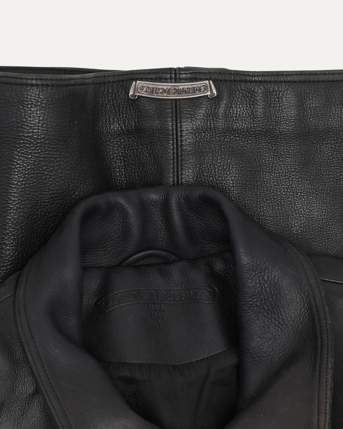 Leather Western Claw Button Jacket