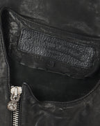 Zip Up Goat Leather Vest