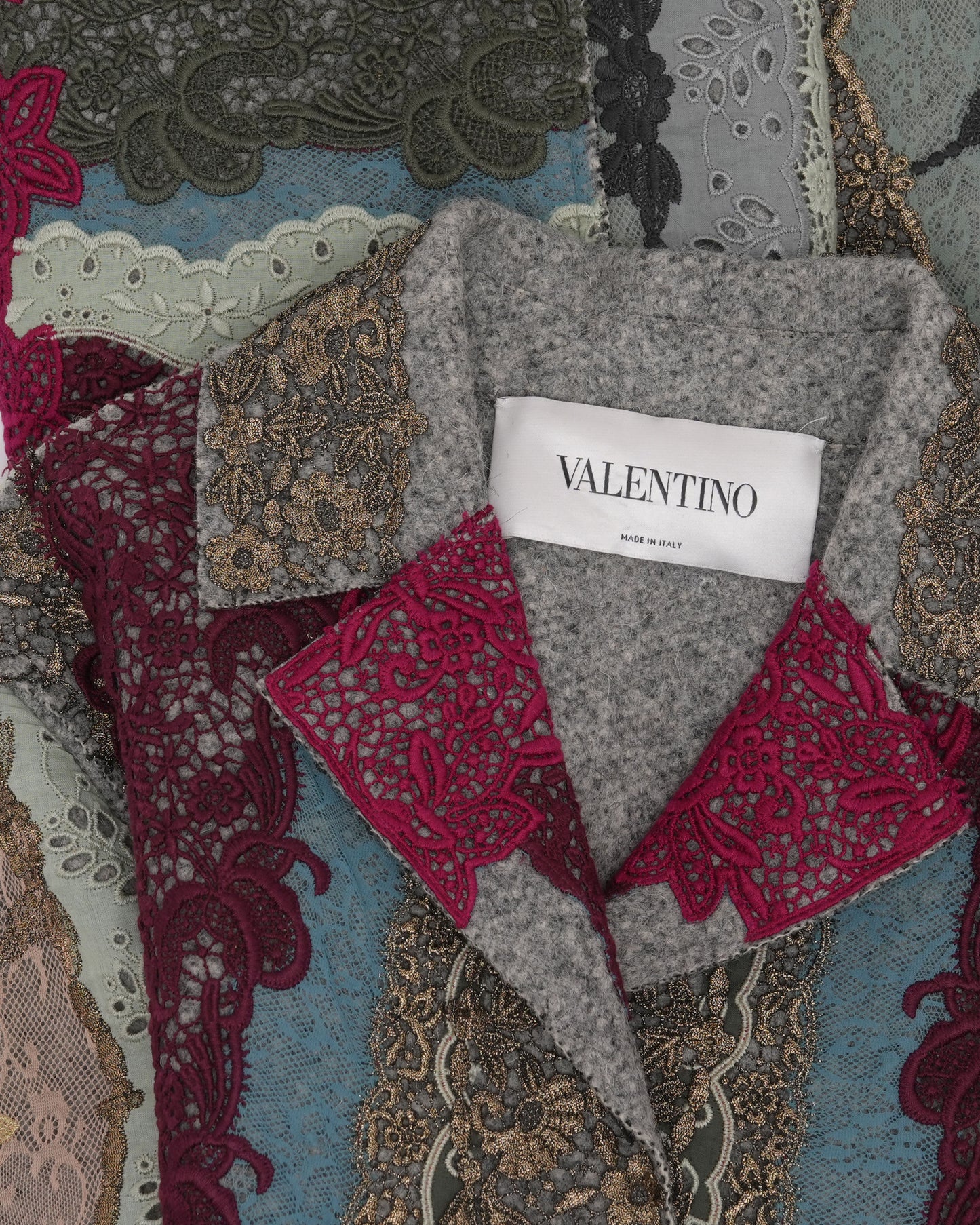 FW 2015 Runway Patchwork Coat