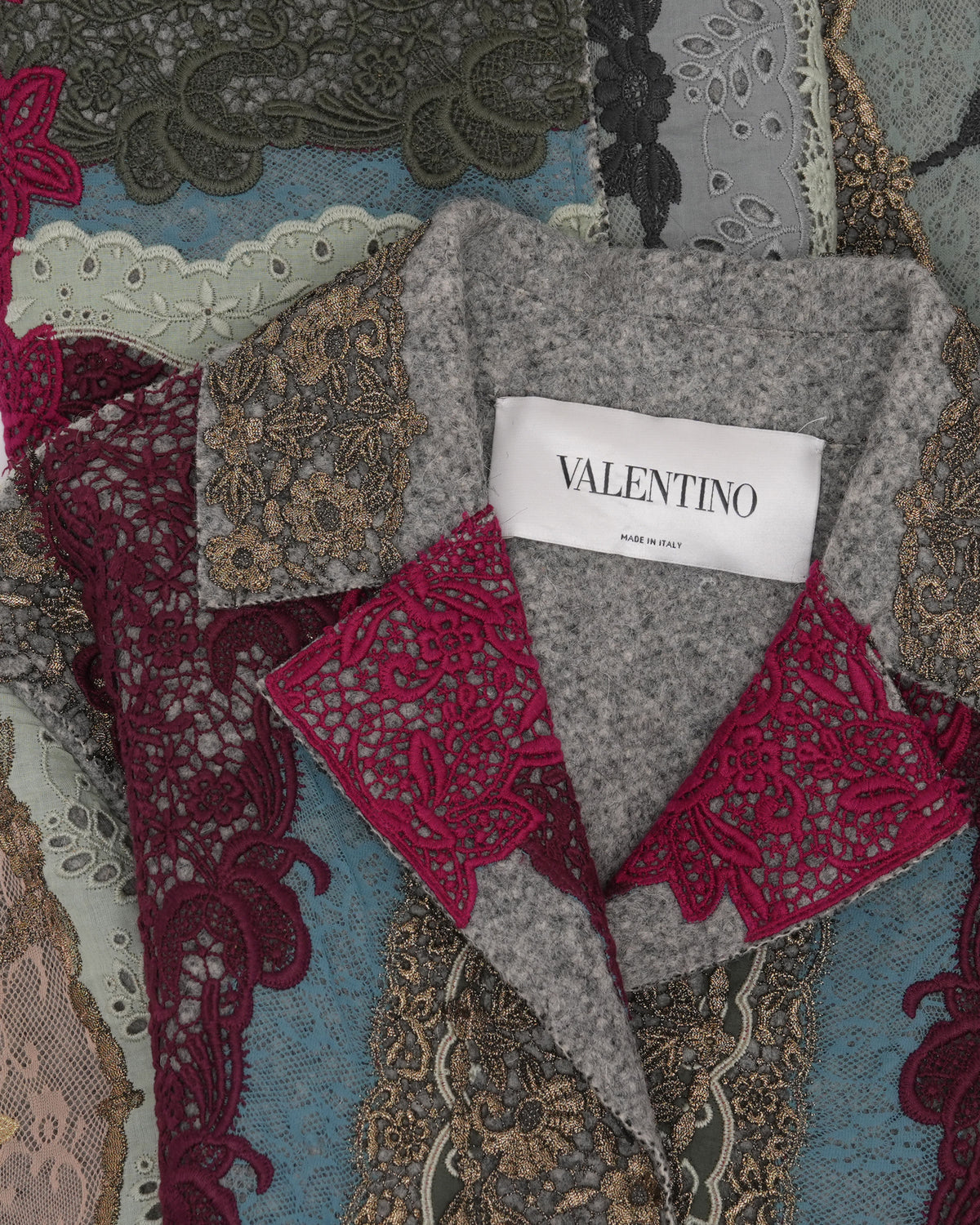 FW 2015 Runway Patchwork Coat