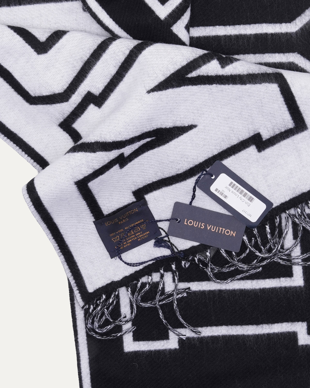 Wool-Cashmere Spellout Scarf