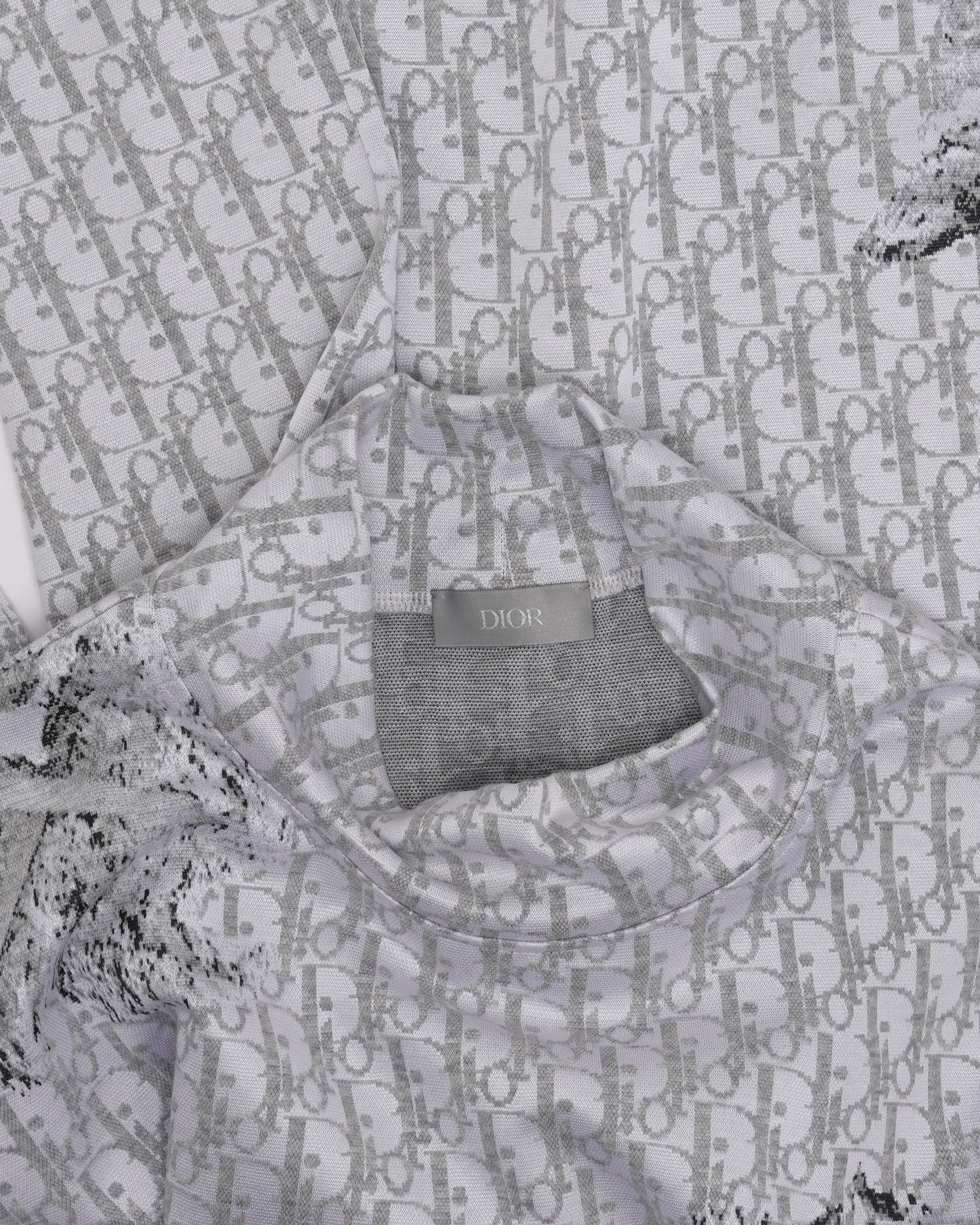 Daniel Arsham Oblique Monogram Long Sleeve T-Shirt