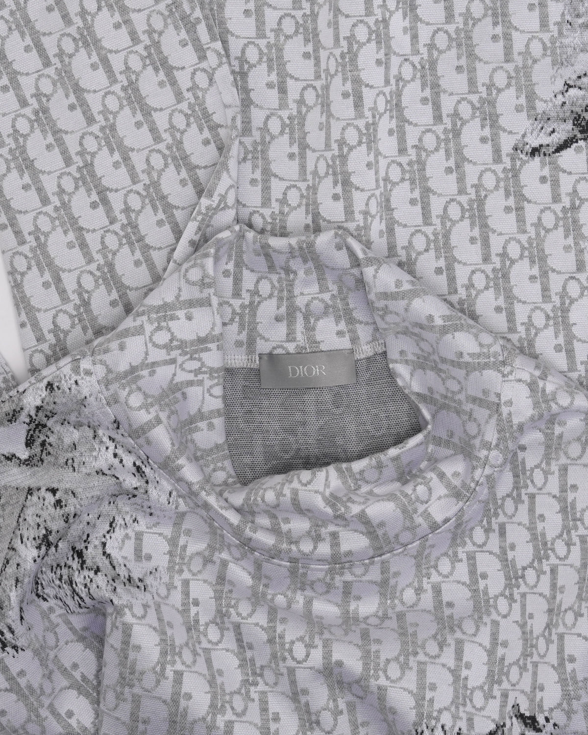 Daniel Arsham Oblique Monogram Long Sleeve T-Shirt