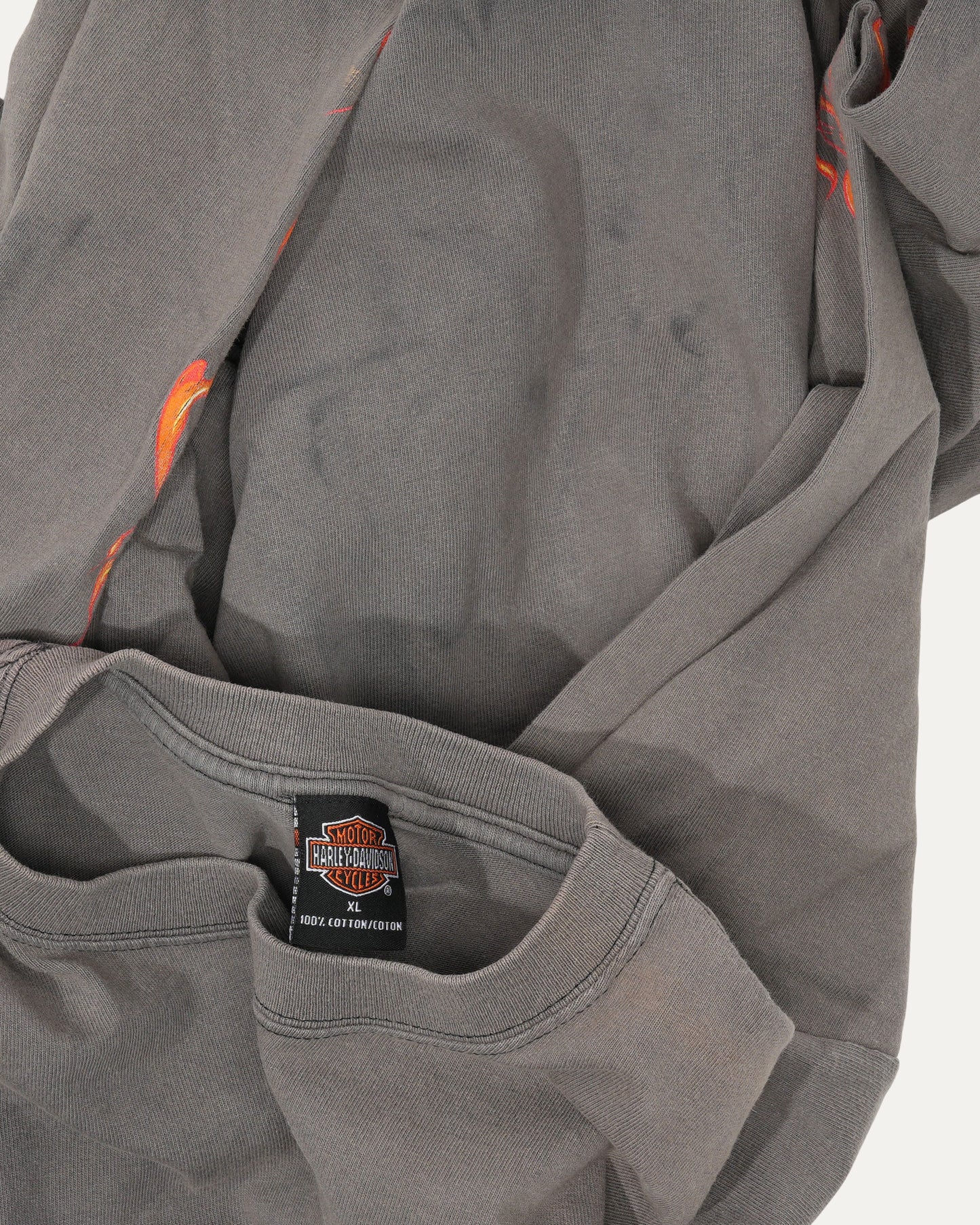 Harley Davidson San Diego Flames Long Sleeve T-Shirt