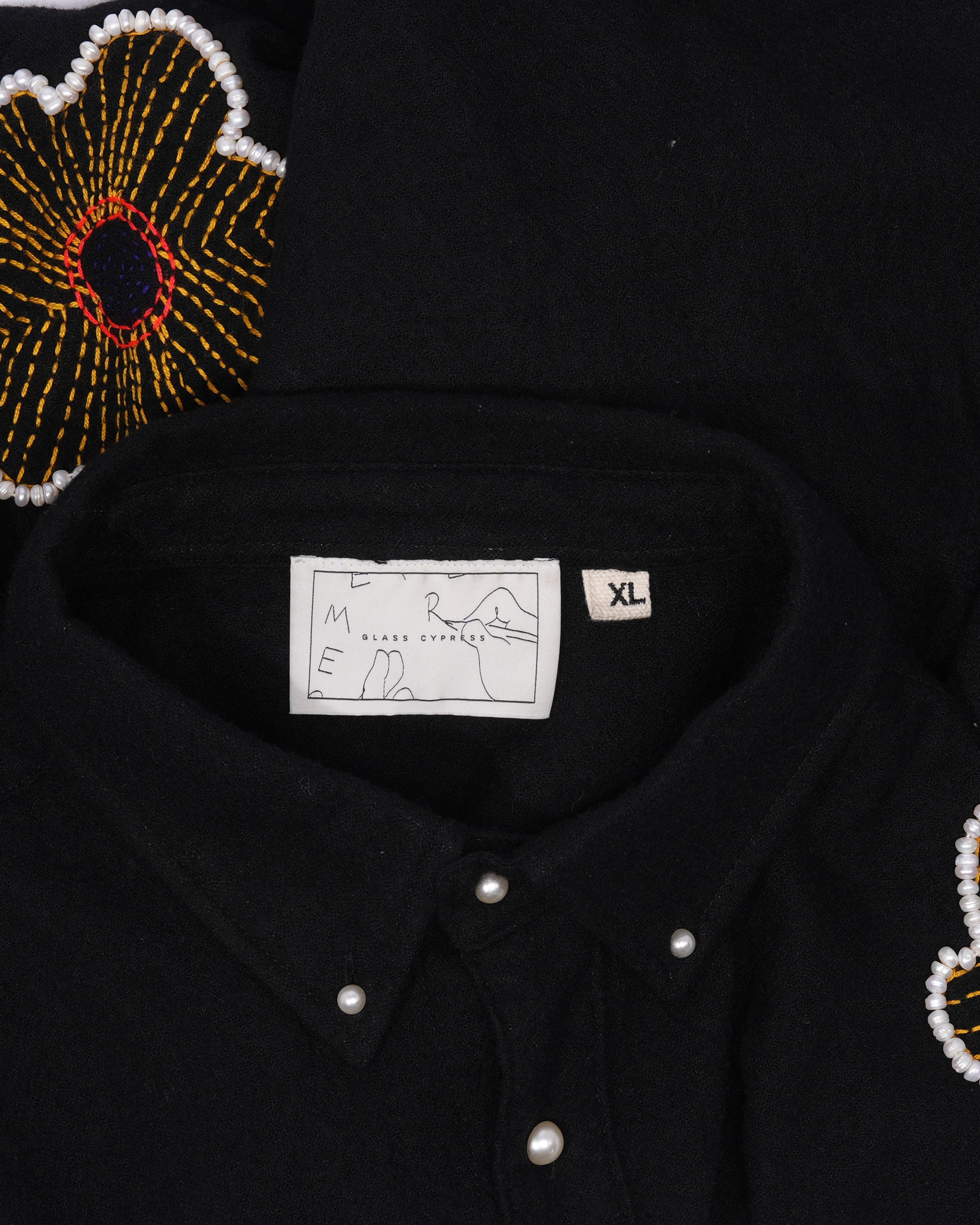 Pearl & Sunflower Embroidered Shirt