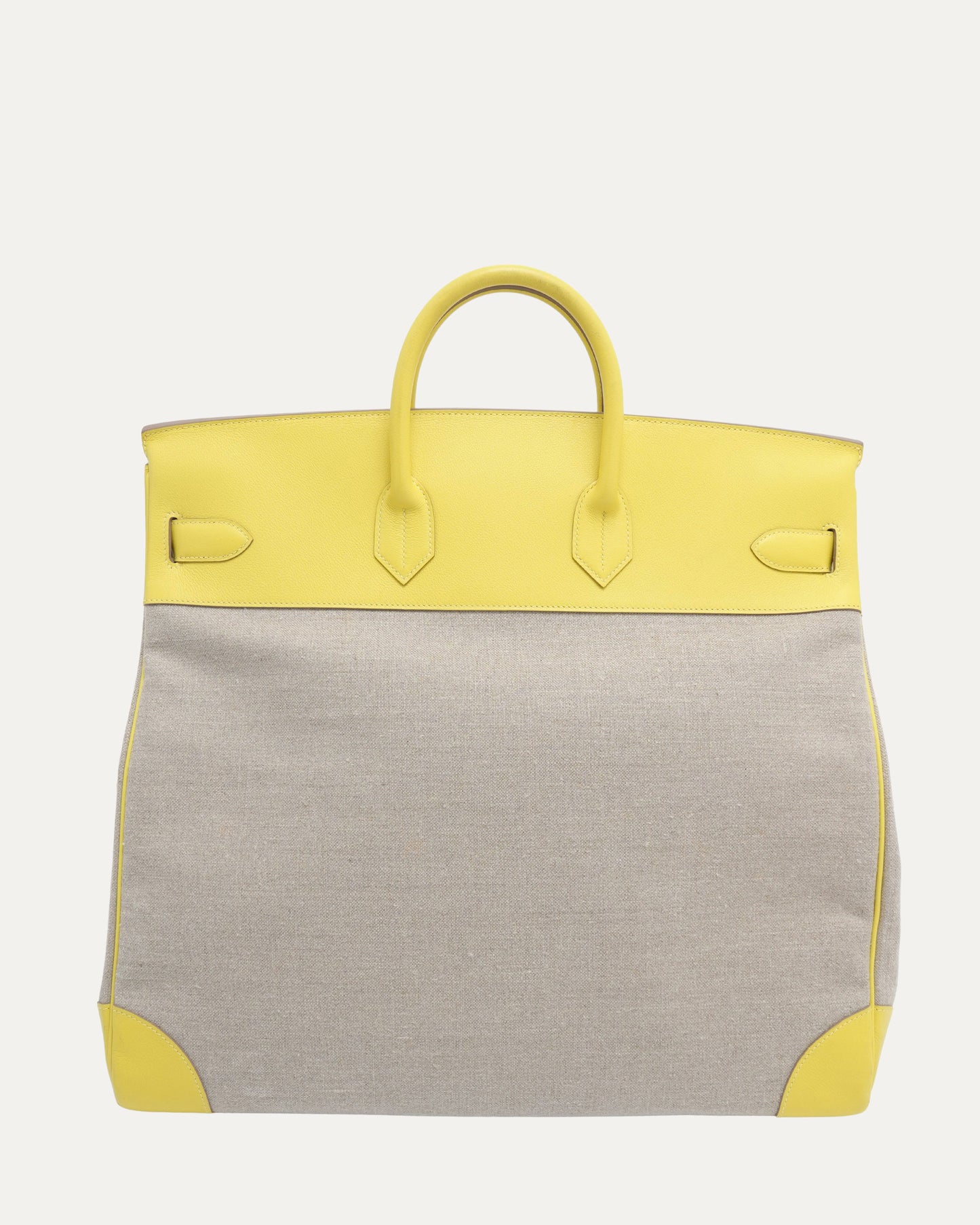 Birkin HAC 50 Lime Evercolor & Ficelle Toile Bag