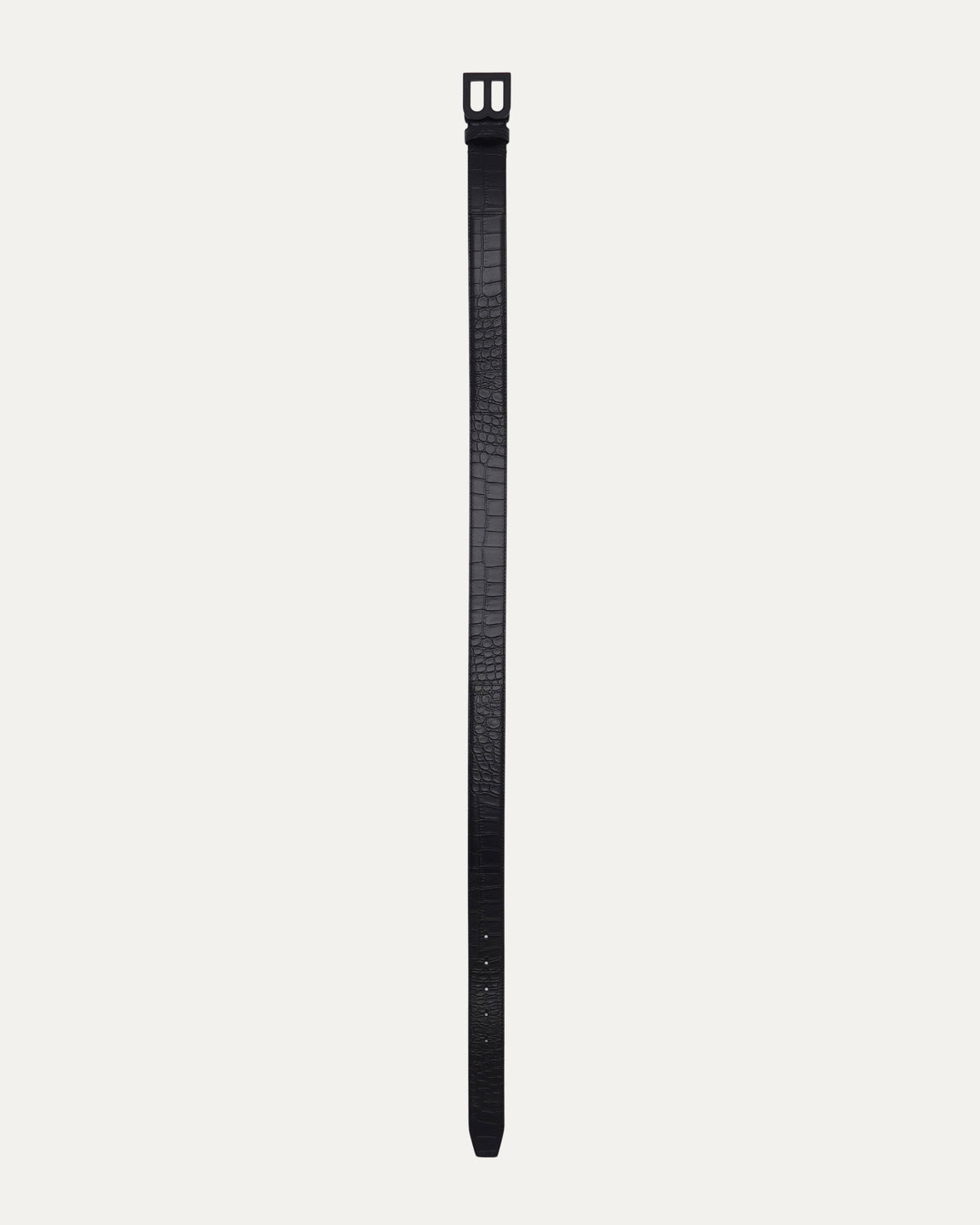 Crocodile Embossed Single B Belt